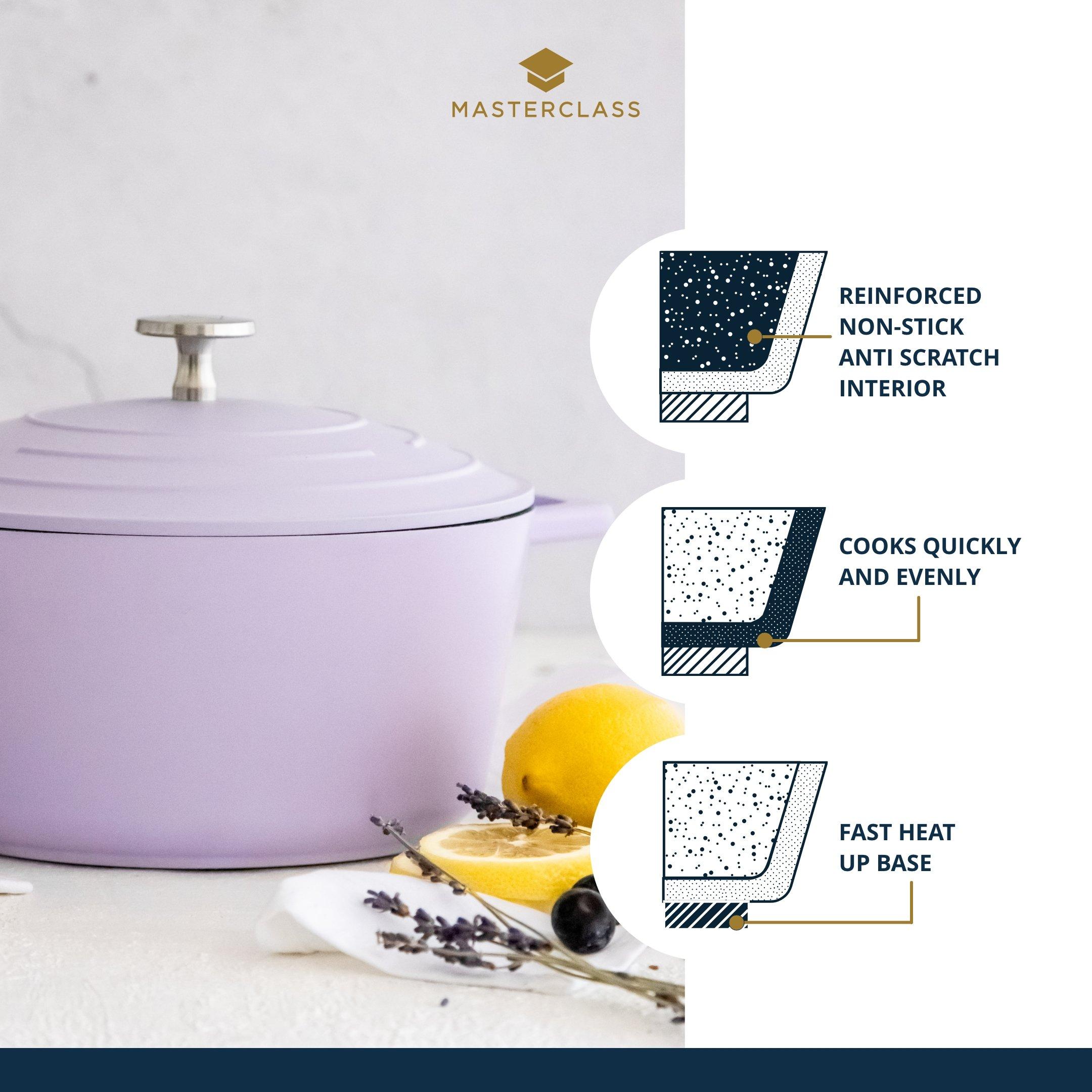 Lavender - MasterClass - MasterClass Cast Aluminium Casserole Dish with Lid - 5