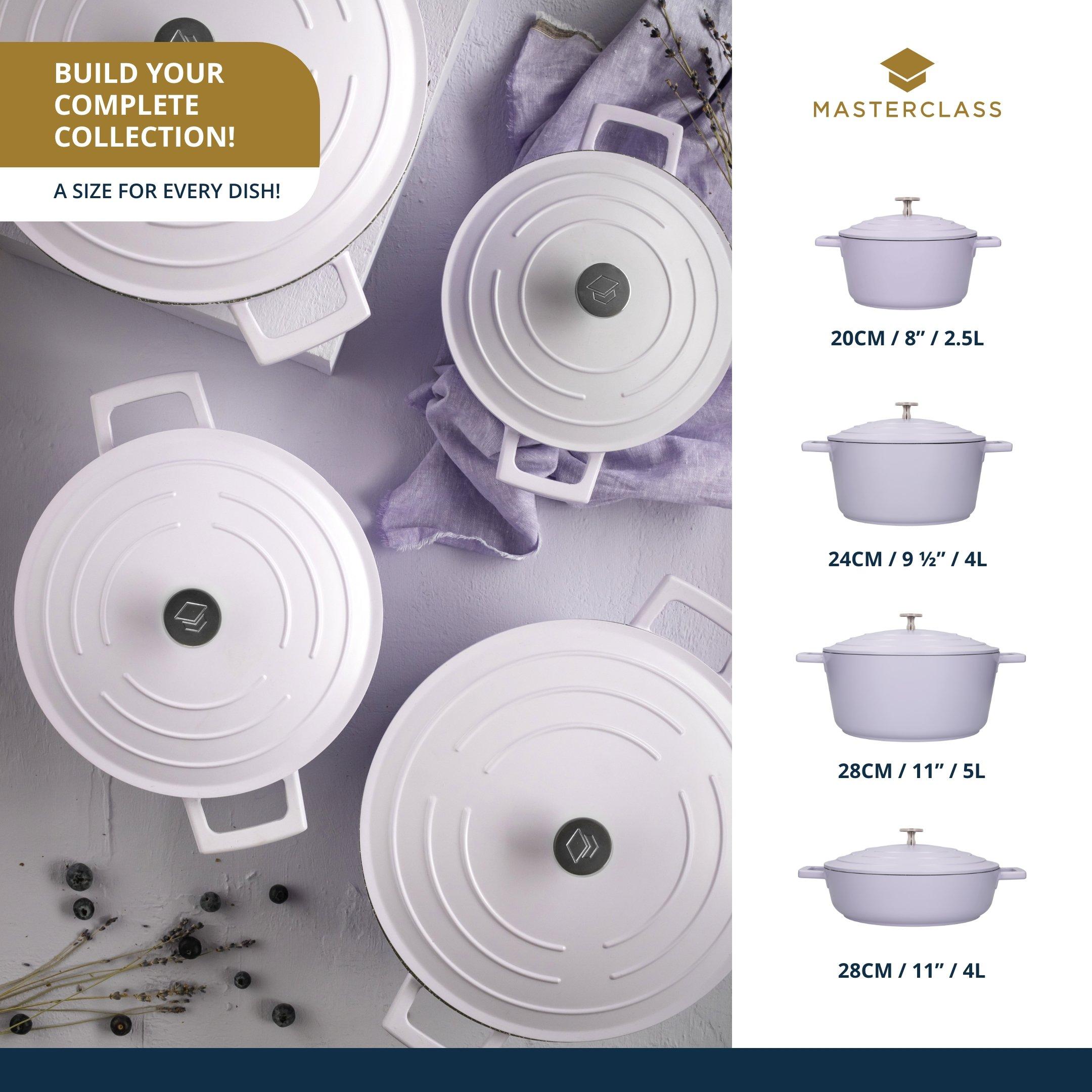Lavender - MasterClass - MasterClass Cast Aluminium Casserole Dish with Lid - 6