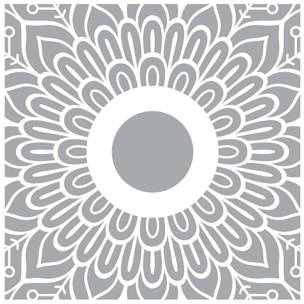 Opaque - Unbranded - Stencil for Walls, Floors & Patios Flora - 1