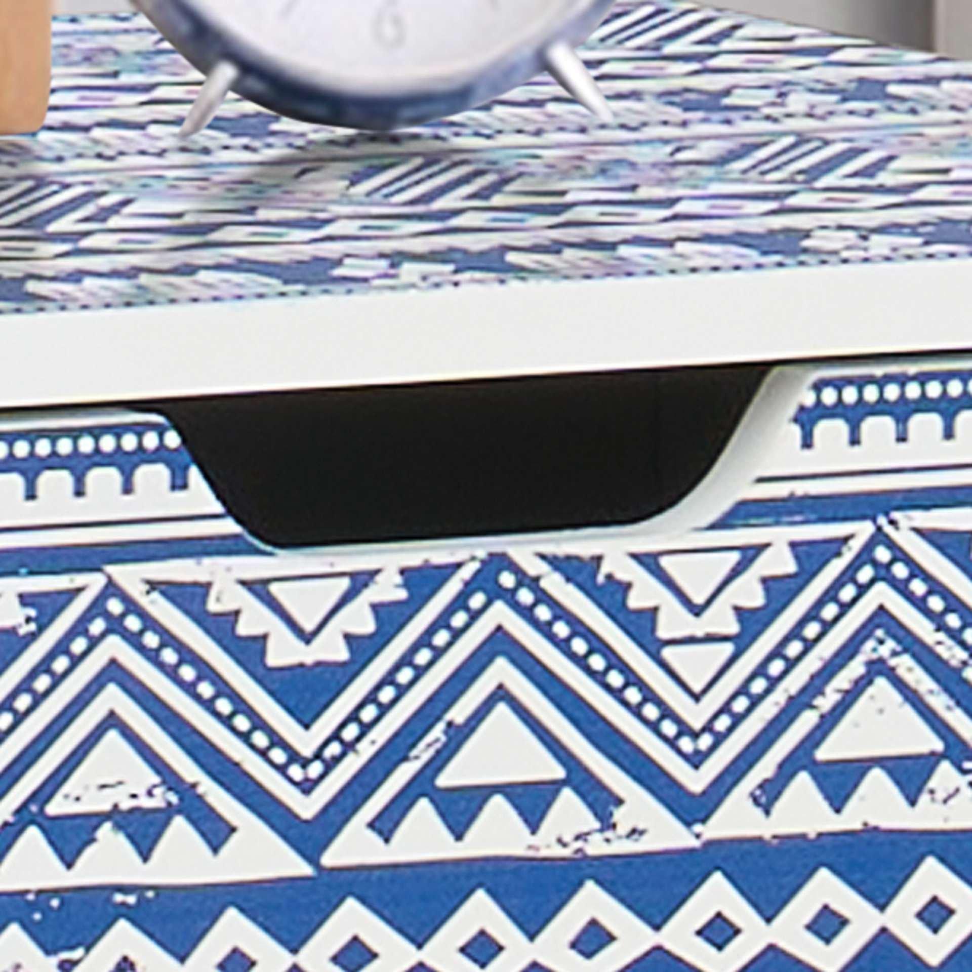 Blue - Birlea - Santorini 1 Drawer Bedside - 3