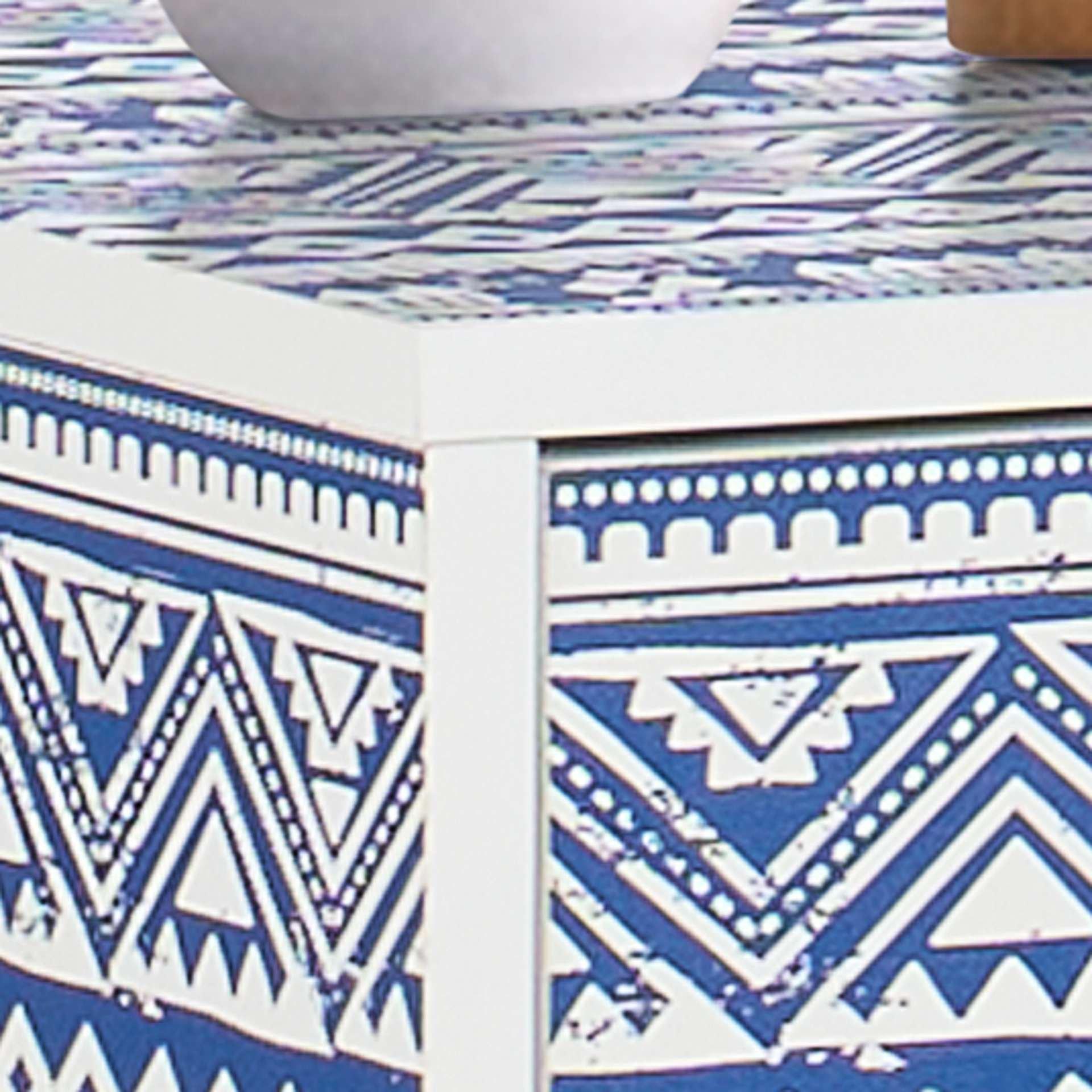 Blue - Birlea - Santorini 1 Drawer Bedside - 4