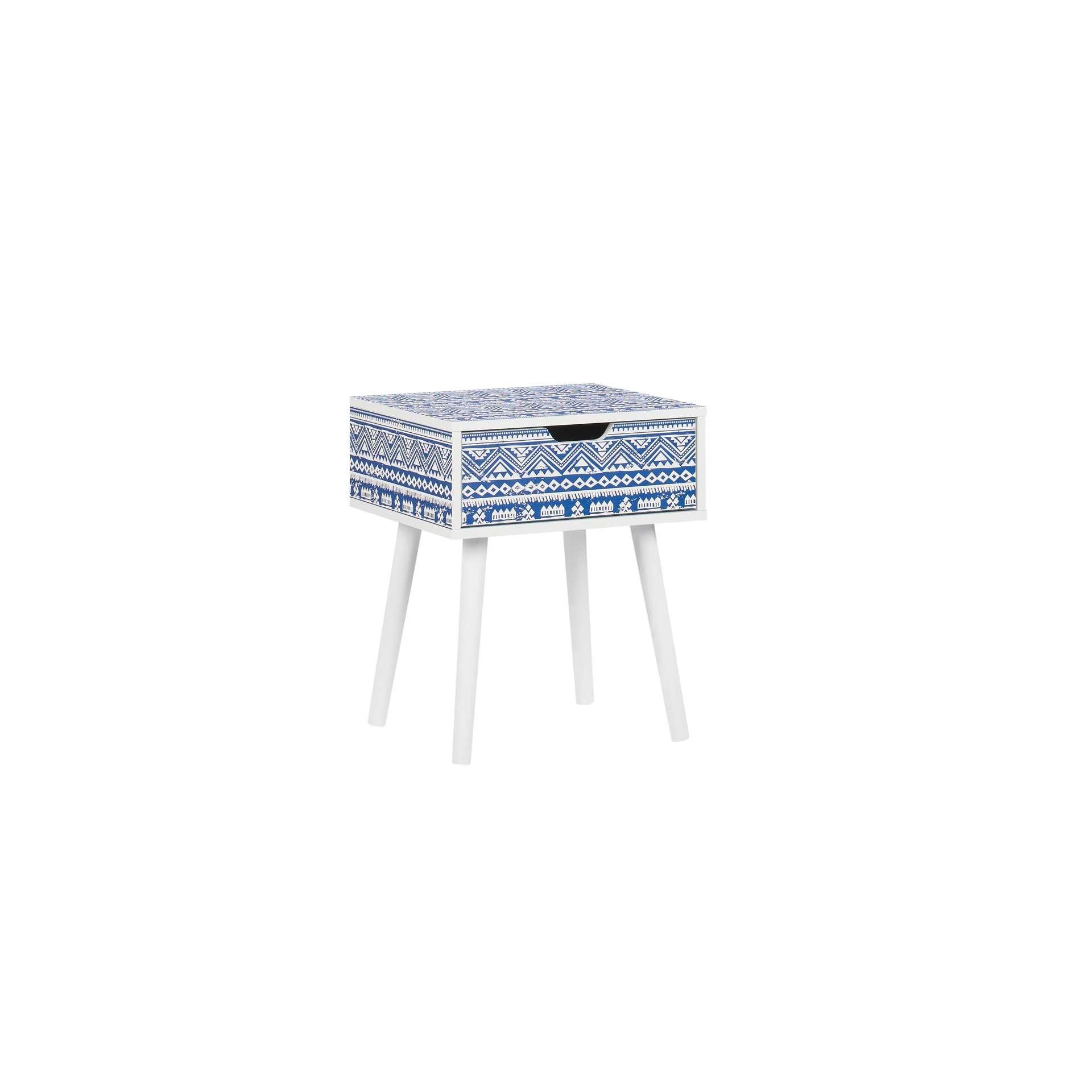 Blue - Birlea - Santorini 1 Drawer Bedside - 6