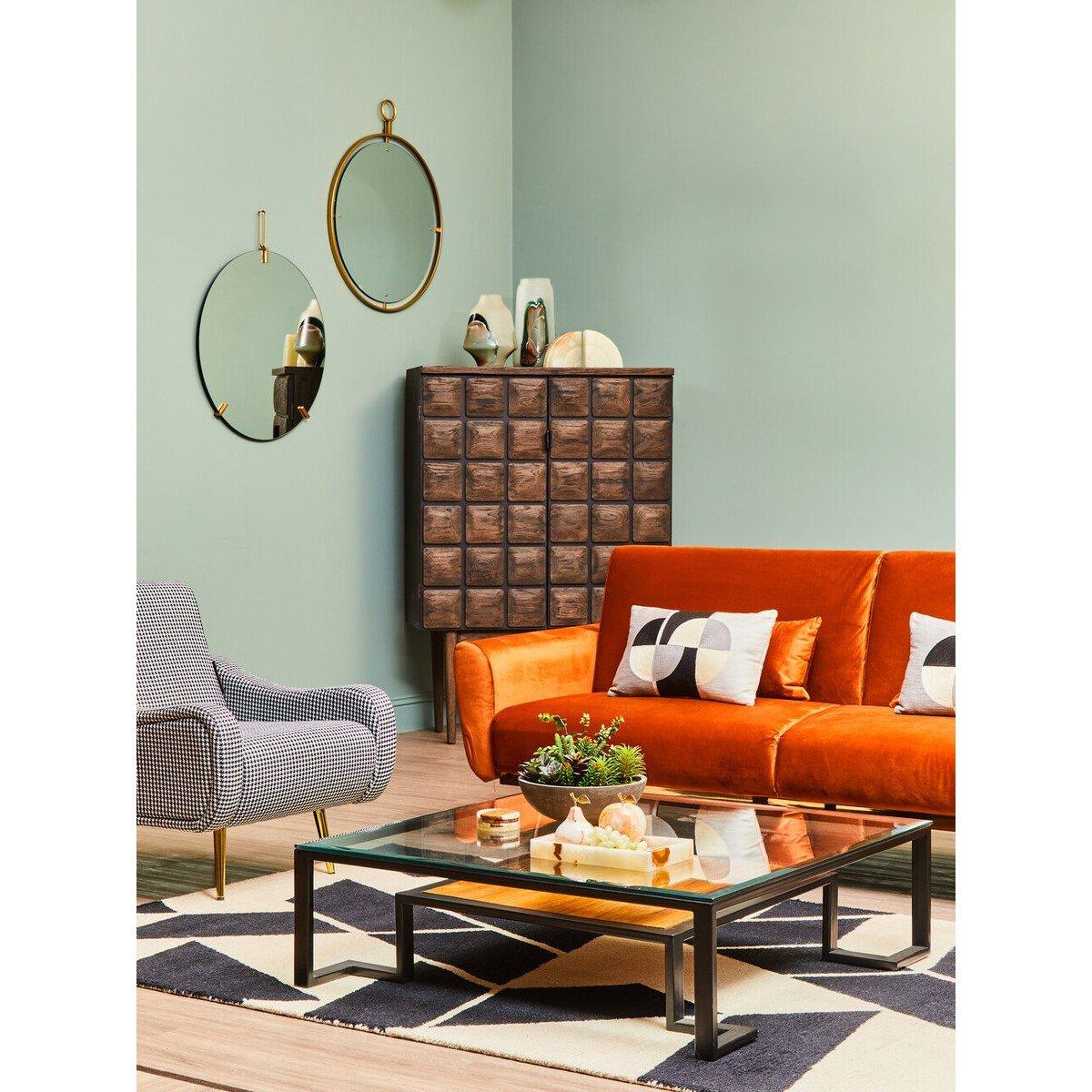 Gold - Premier Housewares - Matera Gold Wall Mirror With Ring - 3