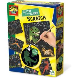 SES Creative Glow in the dark scratch - Dinosaurs