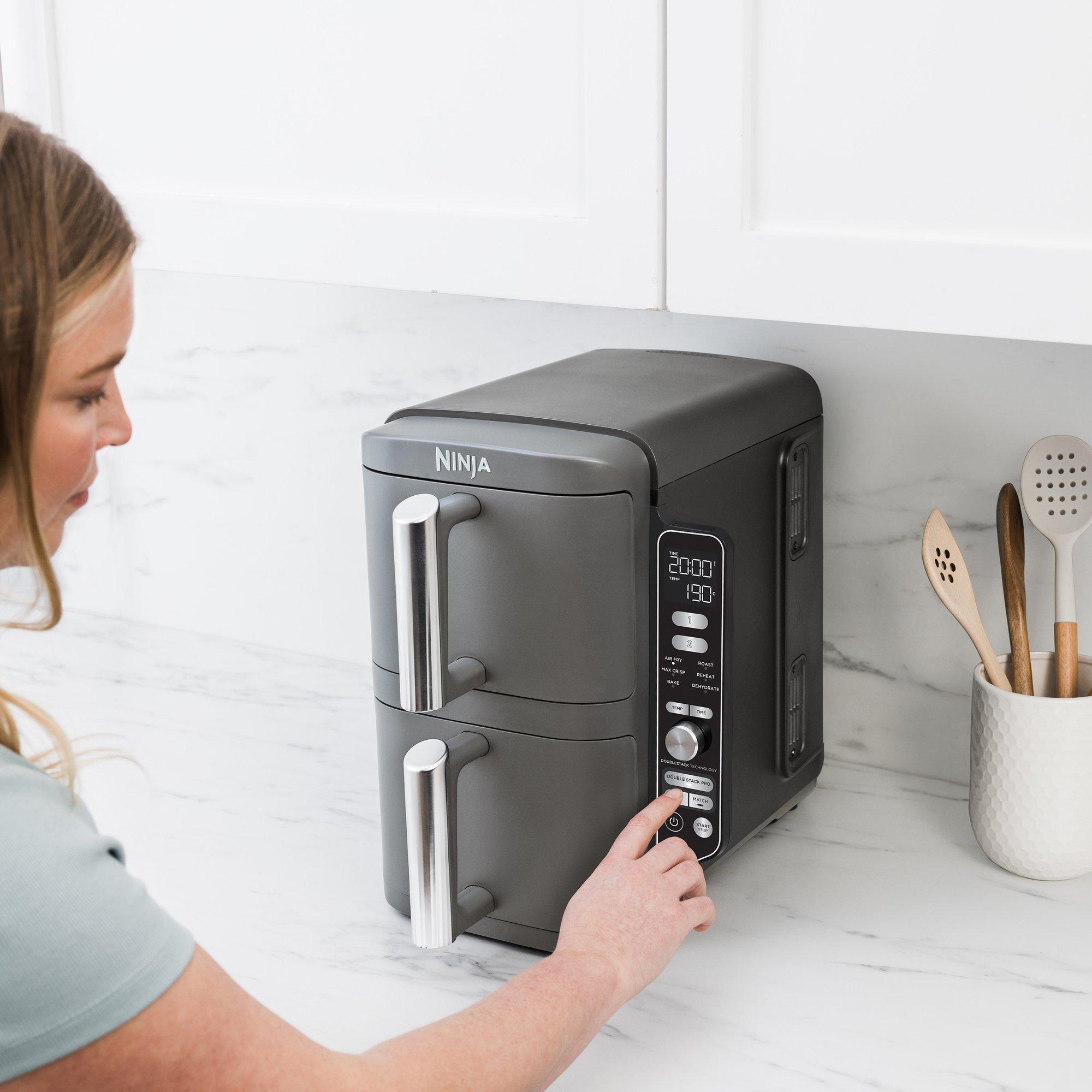 Grey - Ninja - Ninja Double Stack XL 2-Drawer Air Fryer 9.5L - 2