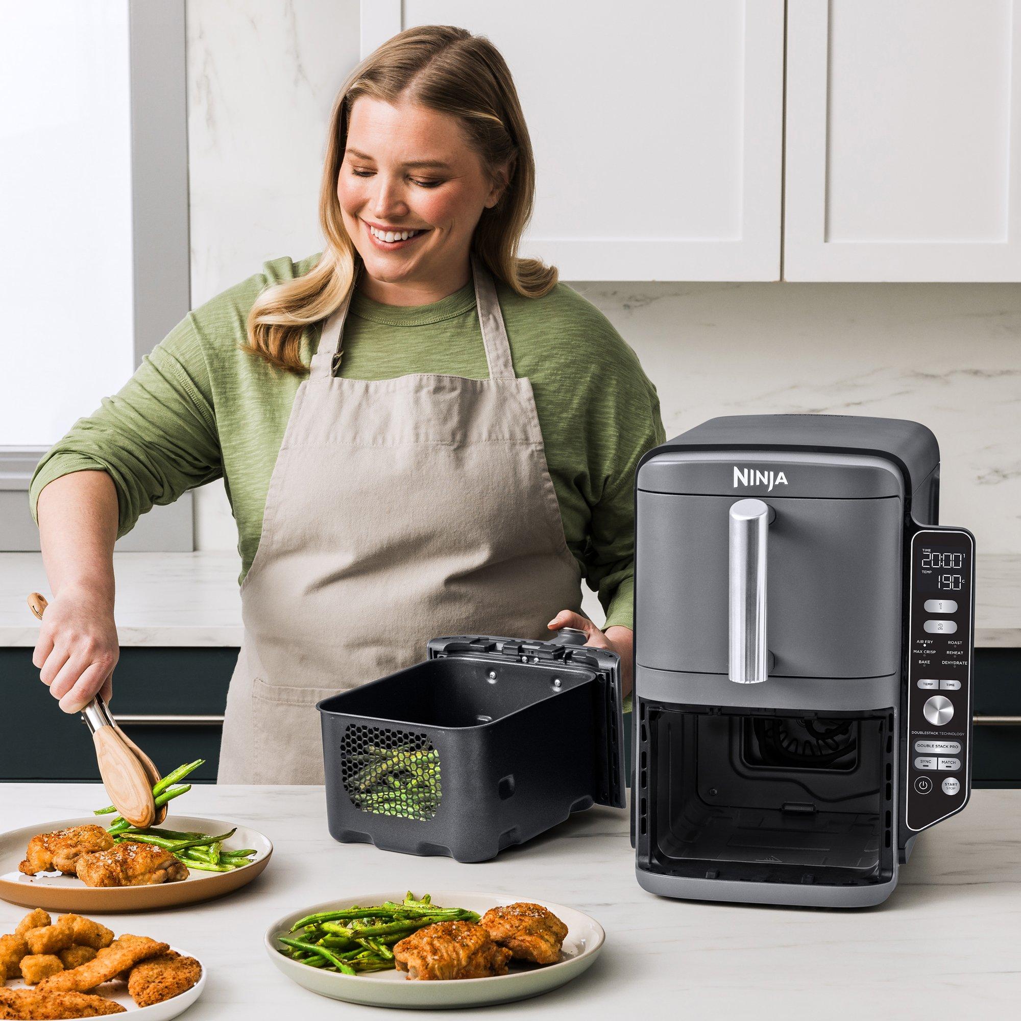 Grey - Ninja - Ninja Double Stack XL 2-Drawer Air Fryer 9.5L - 8