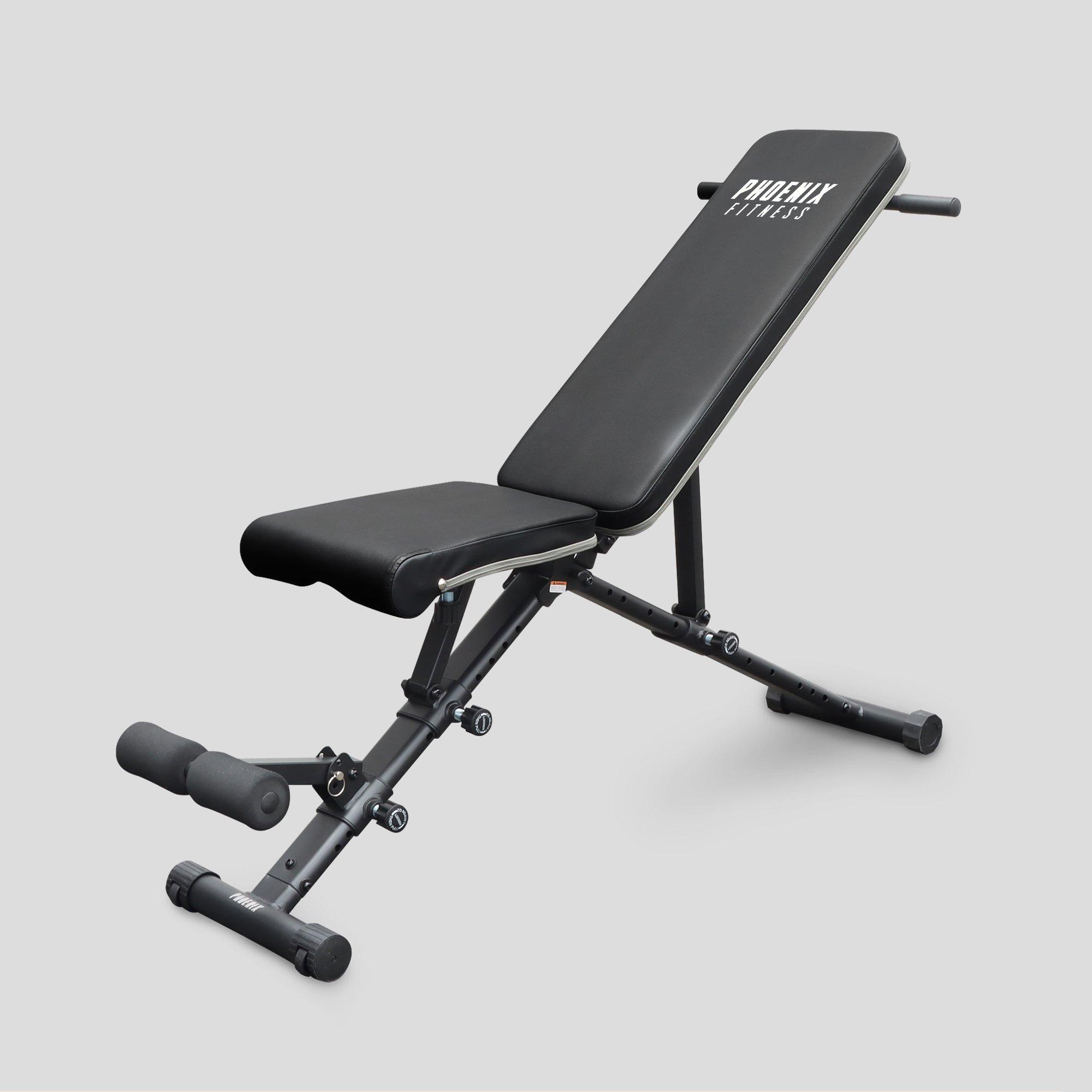 Black - Phoenix Fitness - Adjustable Weight Bench - 1