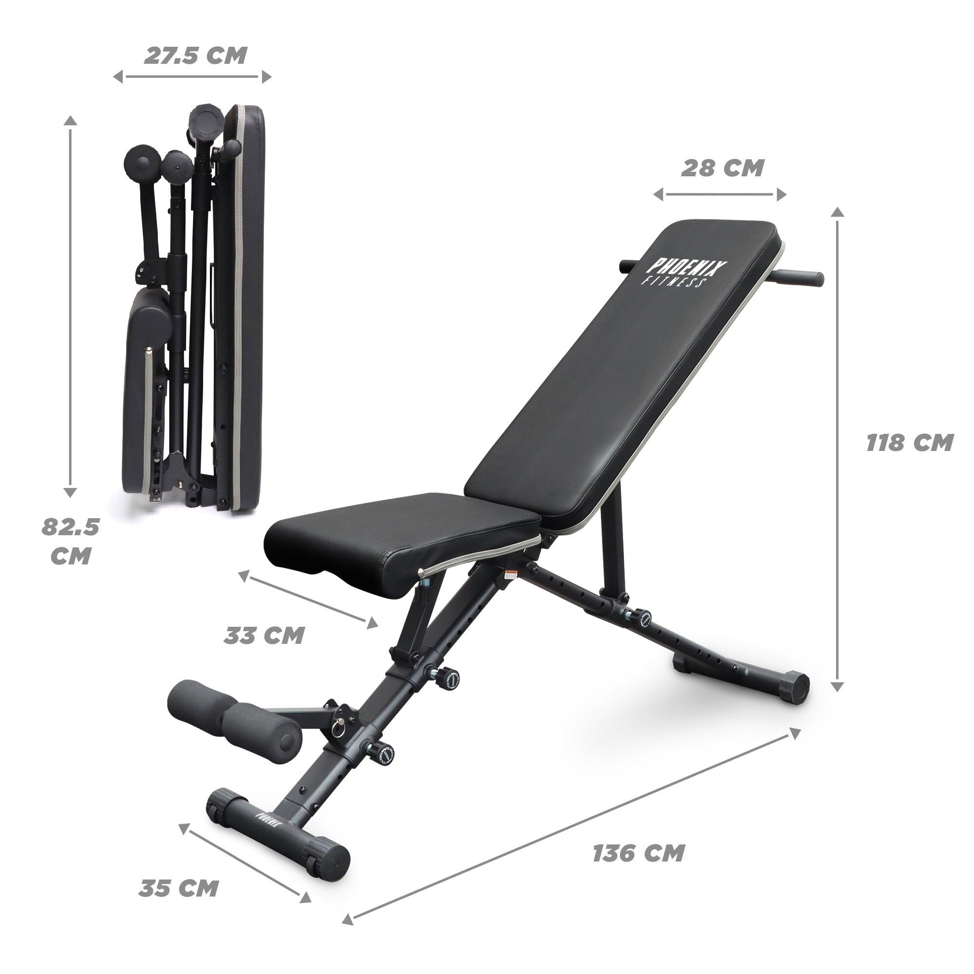 Black - Phoenix Fitness - Adjustable Weight Bench - 2
