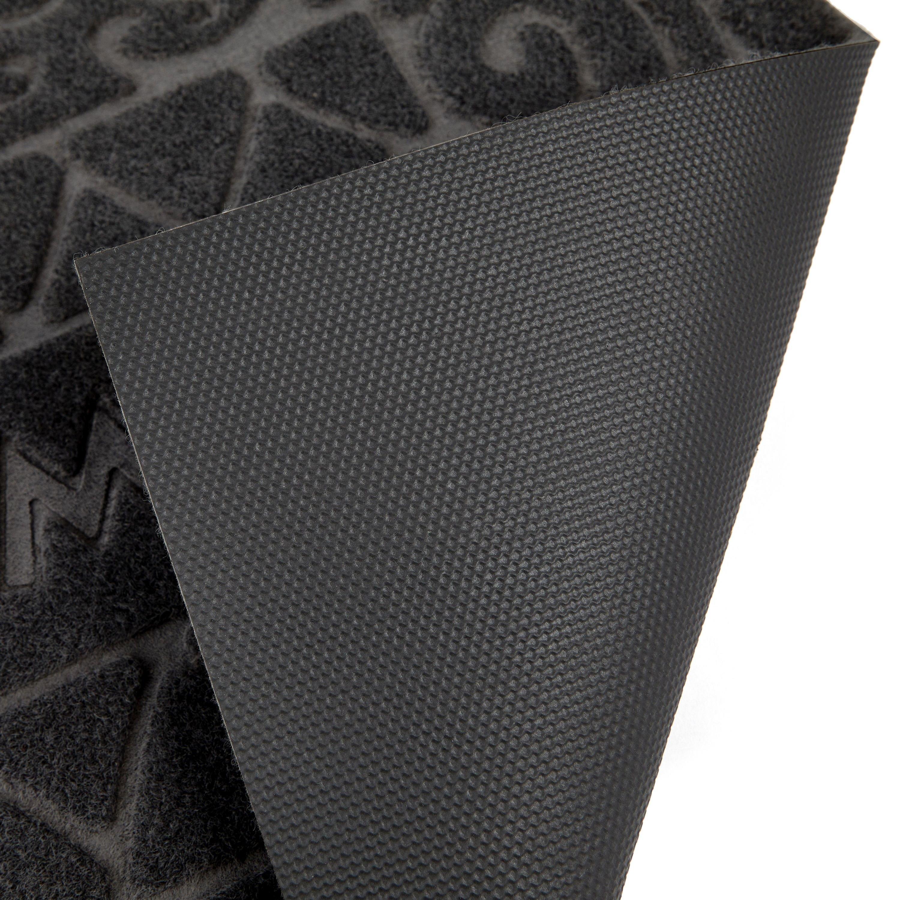 Black - Emma Barclay - Door Mat Rug Non-Slip Dirt Trapper Welcome - 2