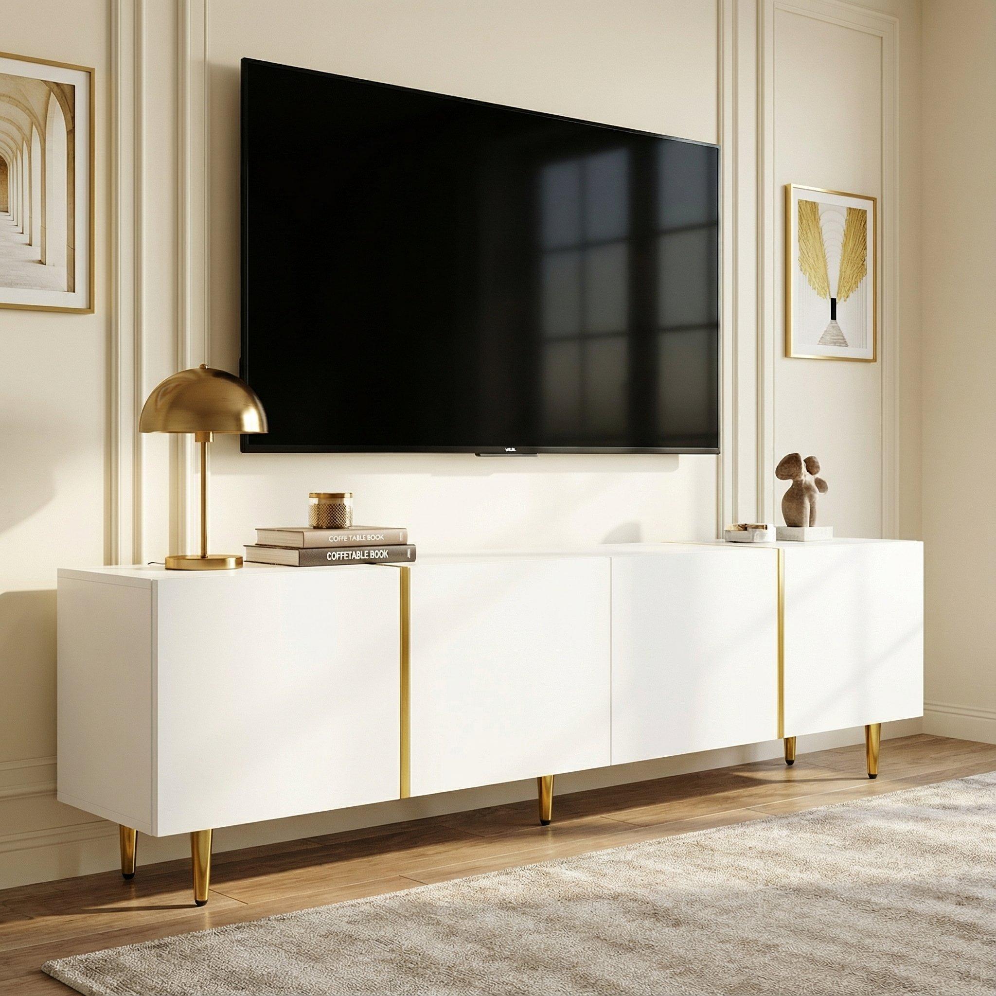 White - Urban Meuble - Modern TV Cabinet White Style - 2