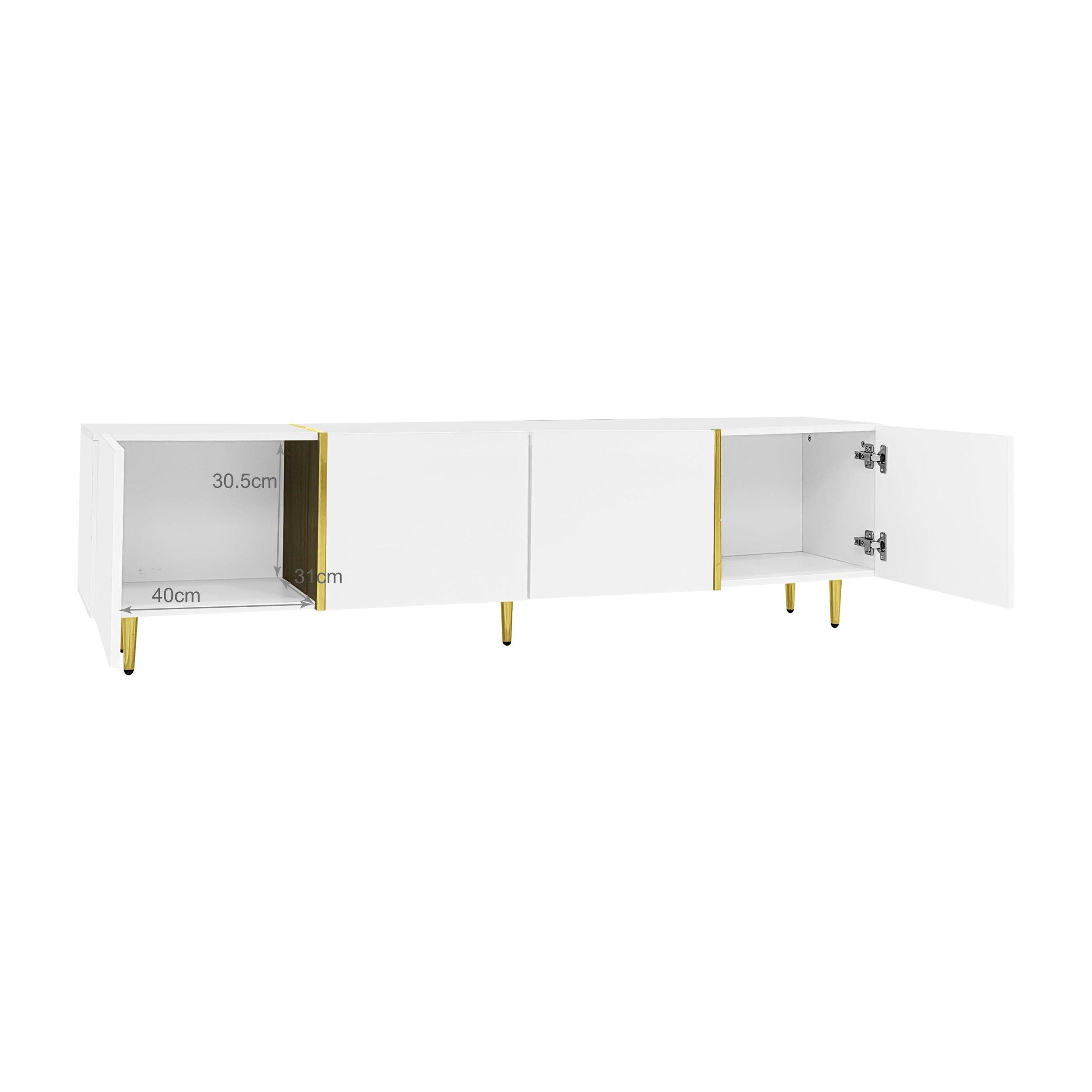 White - Urban Meuble - Modern TV Cabinet White Style - 8