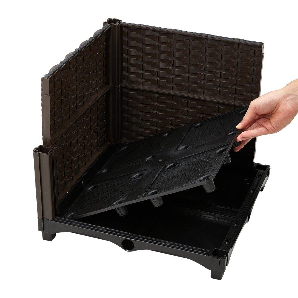 Brown - LIFE IDEAS - Outdoor Rectangular Extra-Deep Planting Box - 5