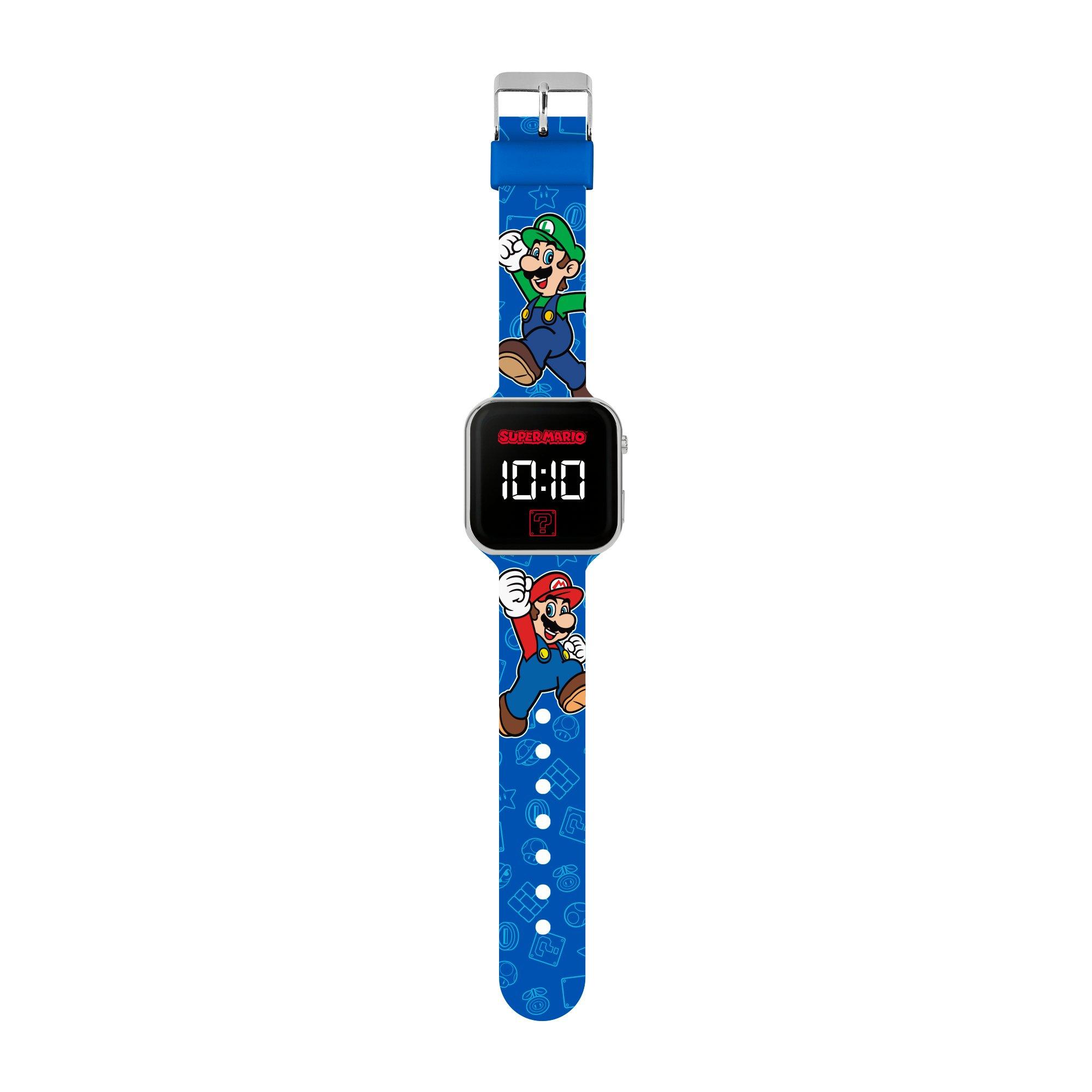 Blue - Super Mario - Super Mario Bros LED Silicone Watch - 2