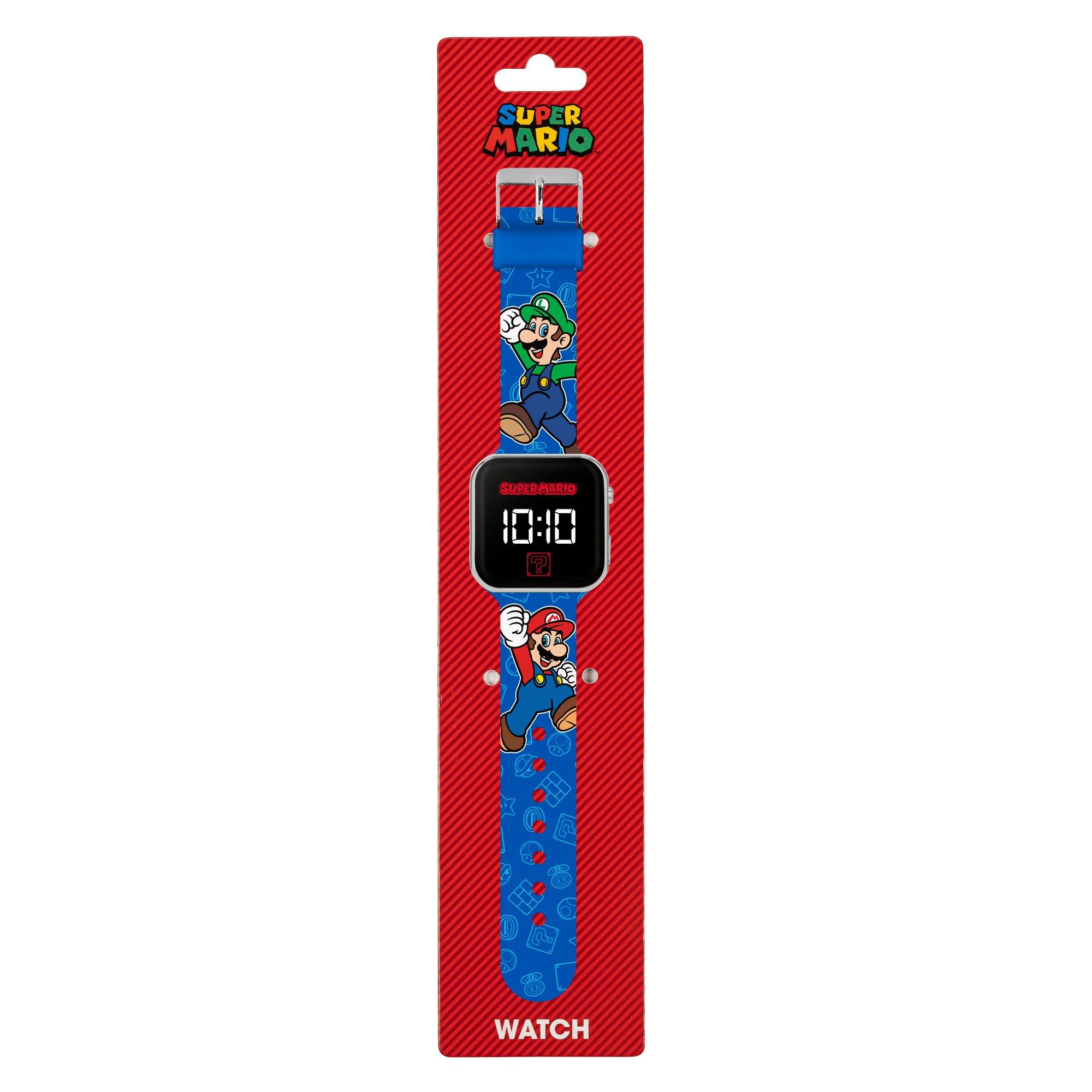 Blue - Super Mario - Super Mario Bros LED Silicone Watch - 3
