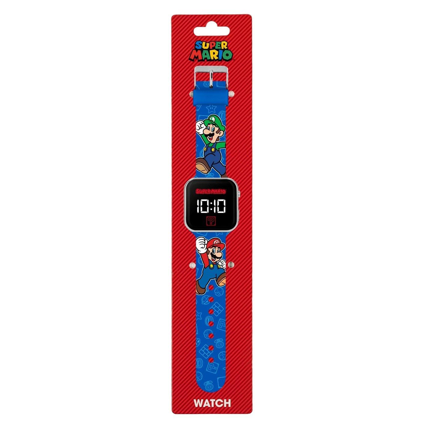 Blue - Super Mario - Super Mario Bros LED Silicone Watch - 5