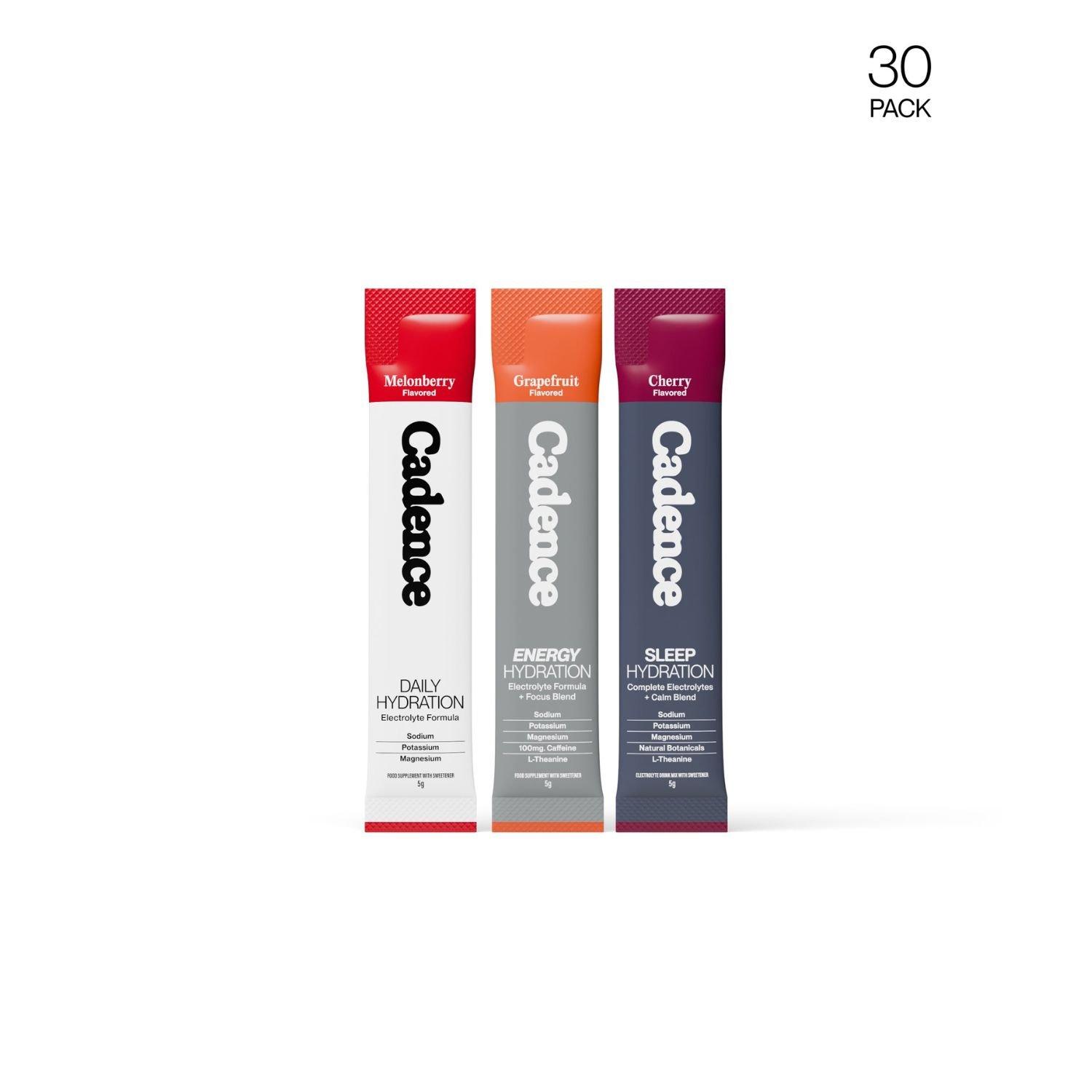 Cadence  Hydration Variety Pack (30 X 5G Sachet) - Neutral - Pack of 30