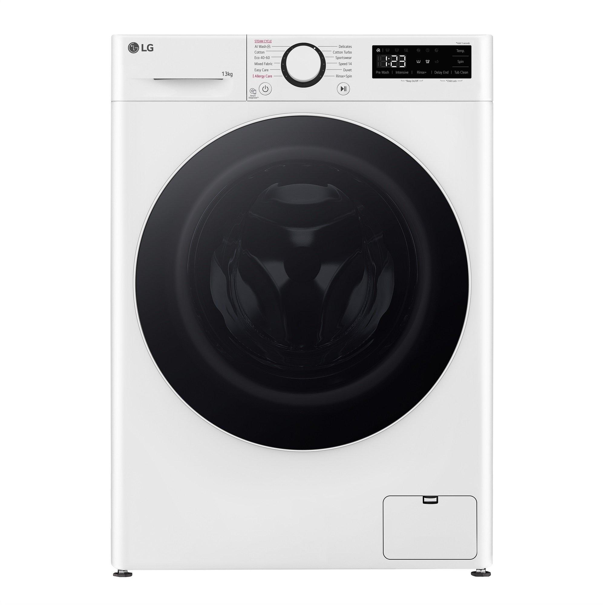 White - LG - TurboWash™ F4Y513WWLN1 13kg Washing Machine - 1