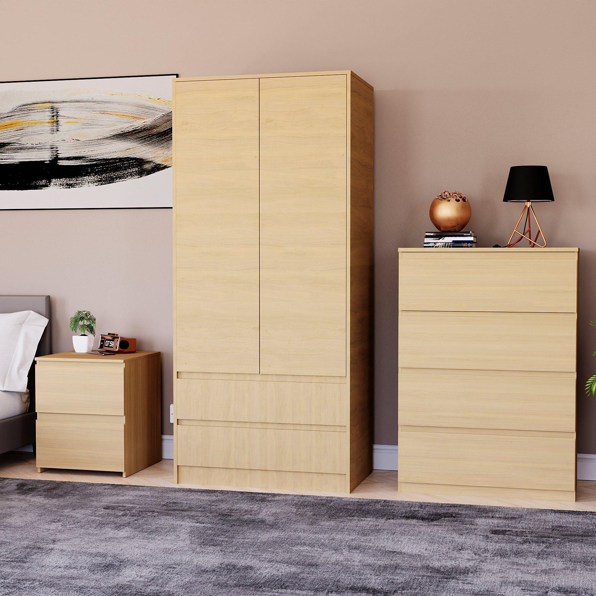 Vida Designs 3 Piece Denver Bedroom Set 2