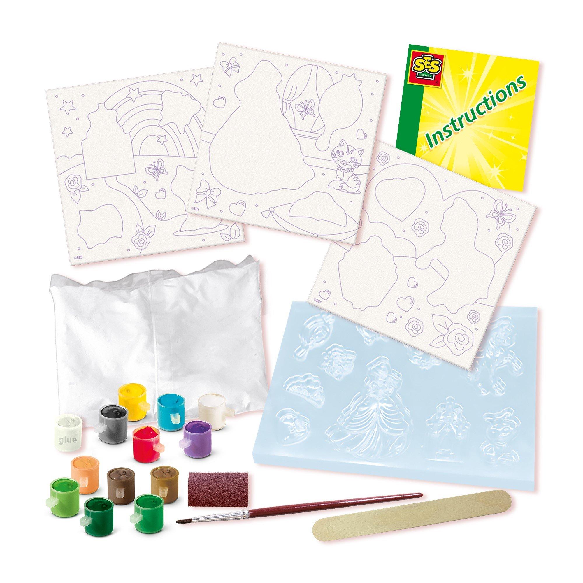 Multi - SES Creative - Casting and painting - Canvases to paint princesse - 5