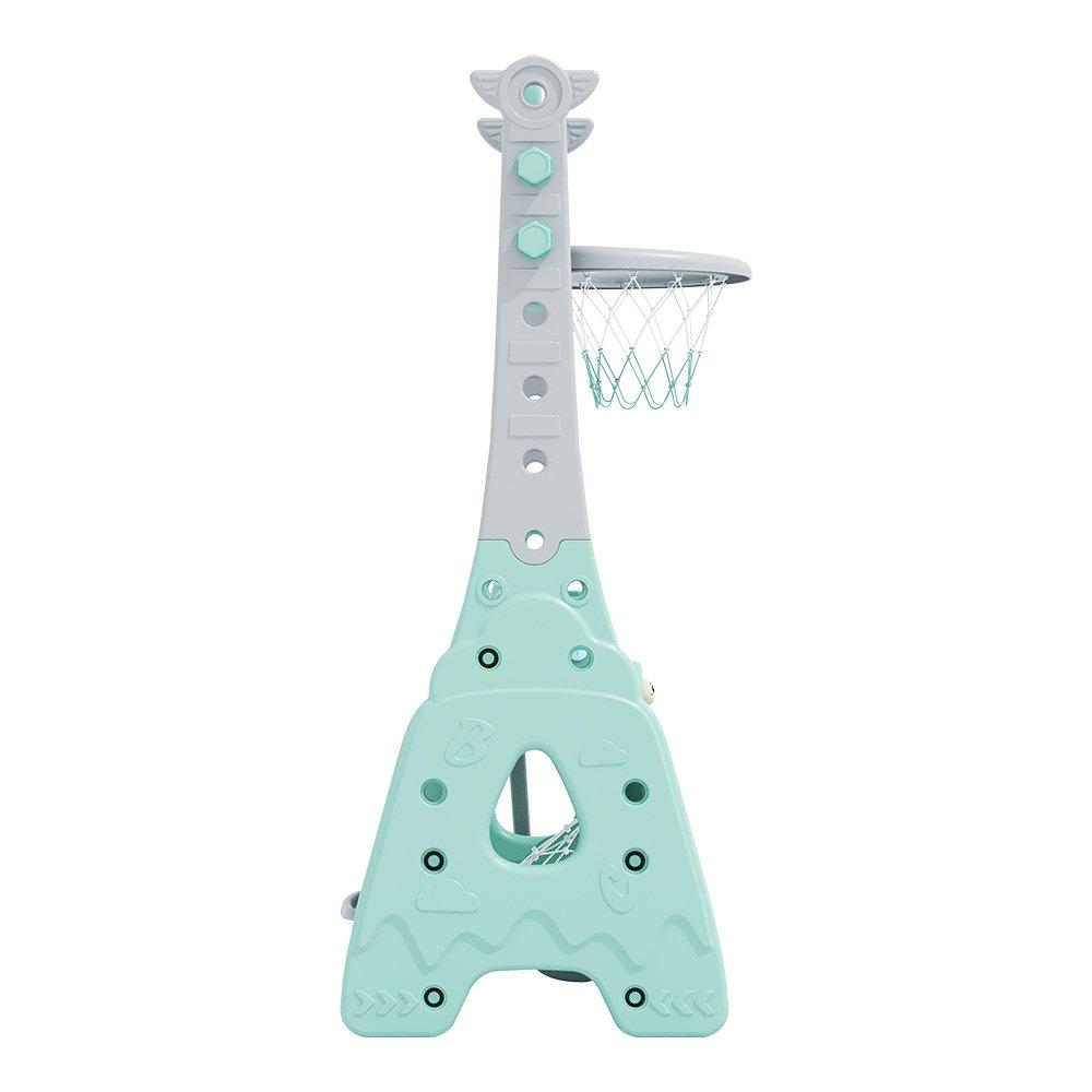 Green - KIDKID - Basketball Stand Set with Drawing Board - 4