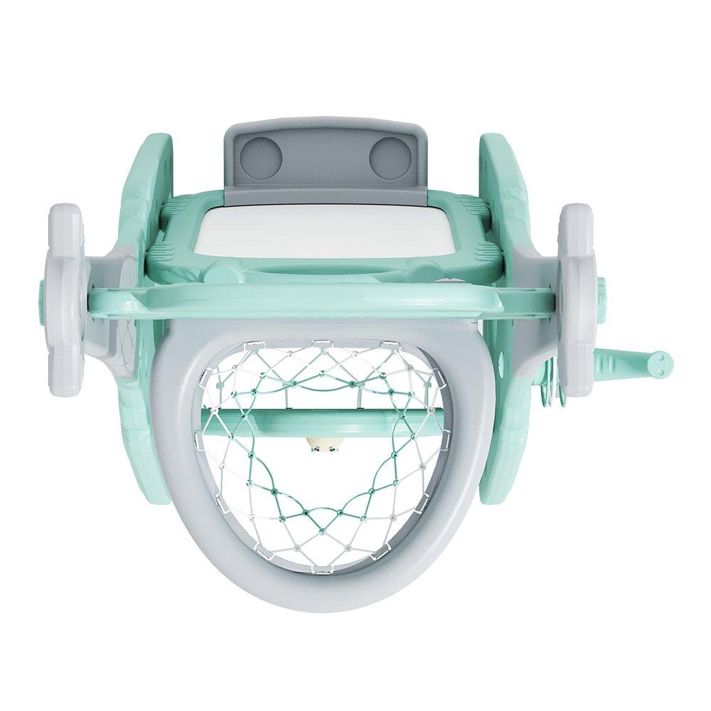 Green - KIDKID - Basketball Stand Set with Drawing Board - 5