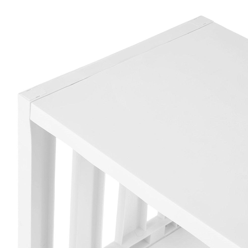 White - LIFE IDEAS - Multi-Tier Rolling Storage Trolley - 5