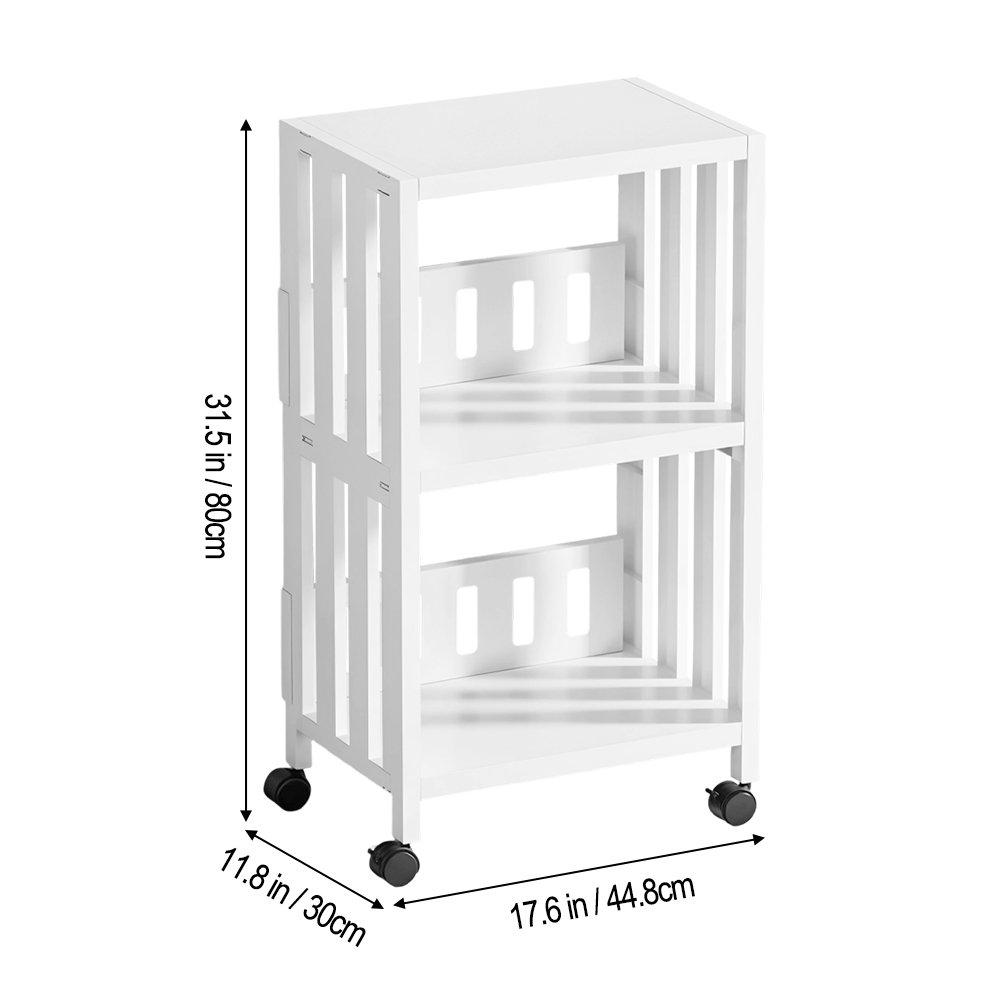 White - LIFE IDEAS - Multi-Tier Rolling Storage Trolley - 7