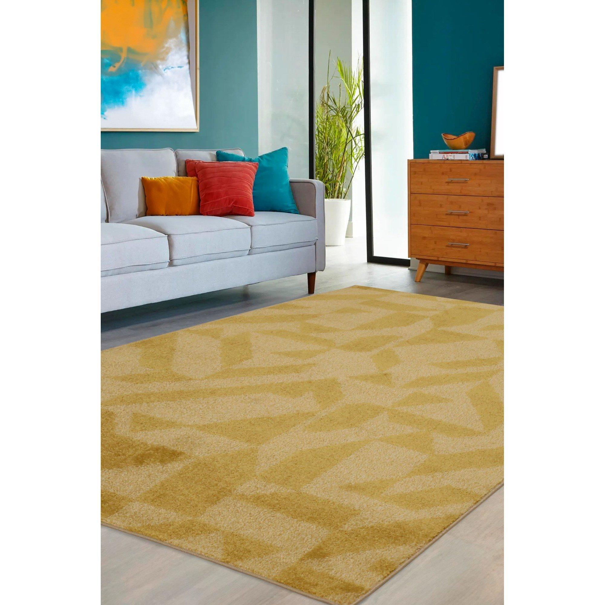 Gold - Homemaker - Juno Geometric Rug Gold - 1