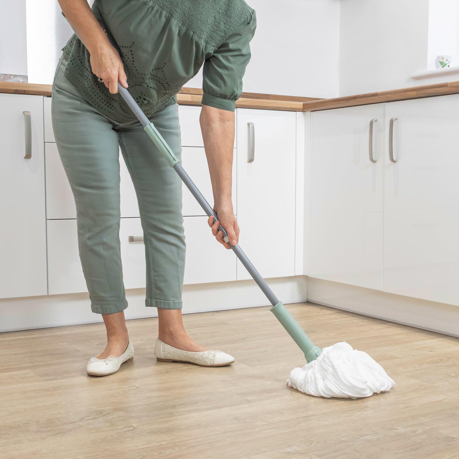 Grey - JVL - JVL Easy Twist Mop - Grey - 11