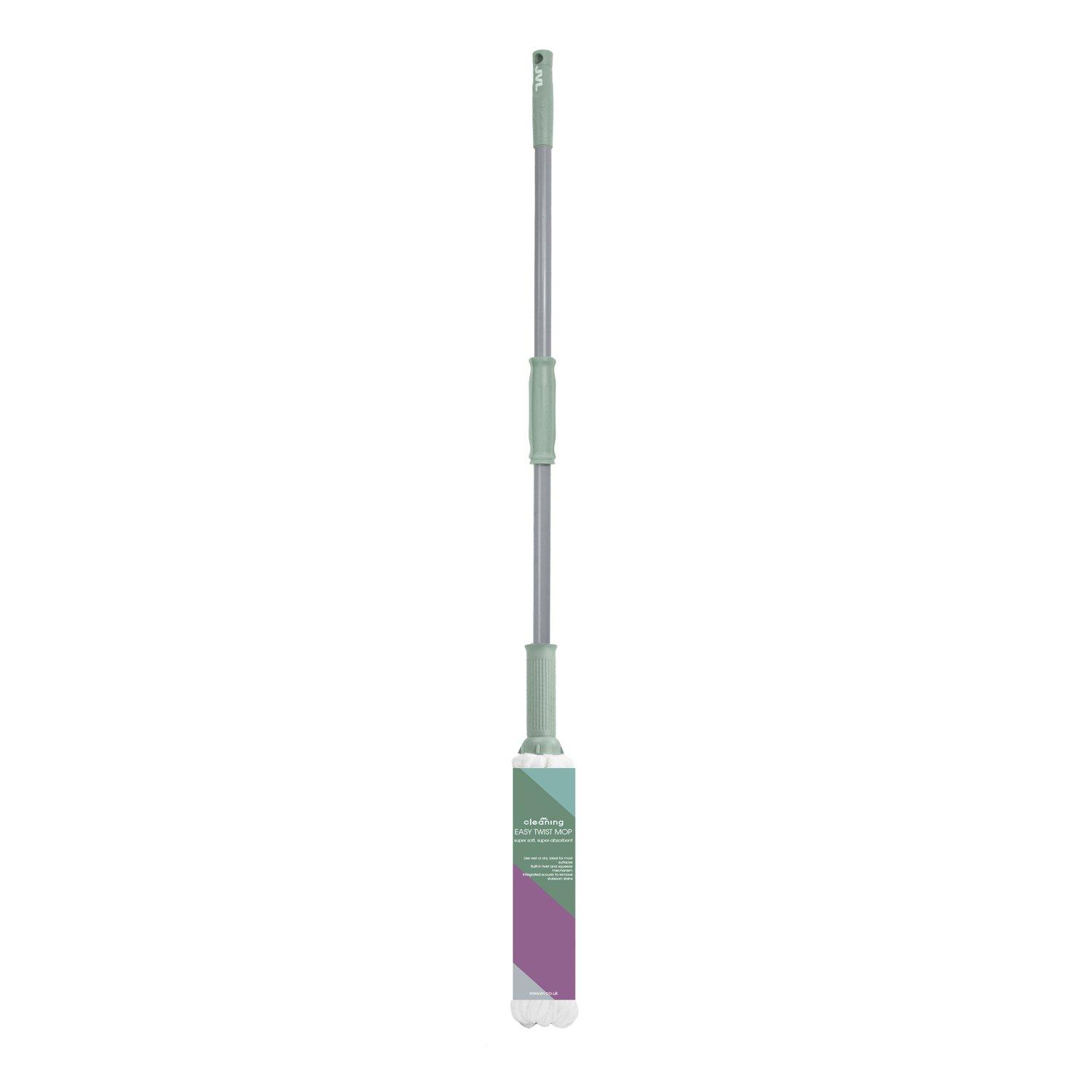 Grey - JVL - JVL Easy Twist Mop - Grey - 5