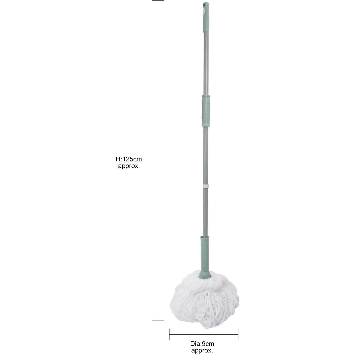 Grey - JVL - JVL Easy Twist Mop - Grey - 6