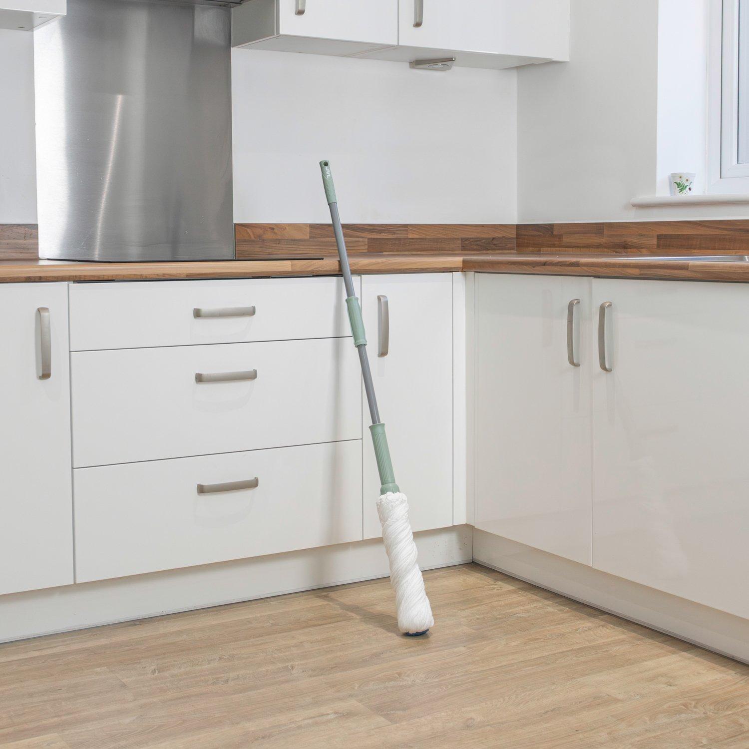 Grey - JVL - JVL Easy Twist Mop - Grey - 7