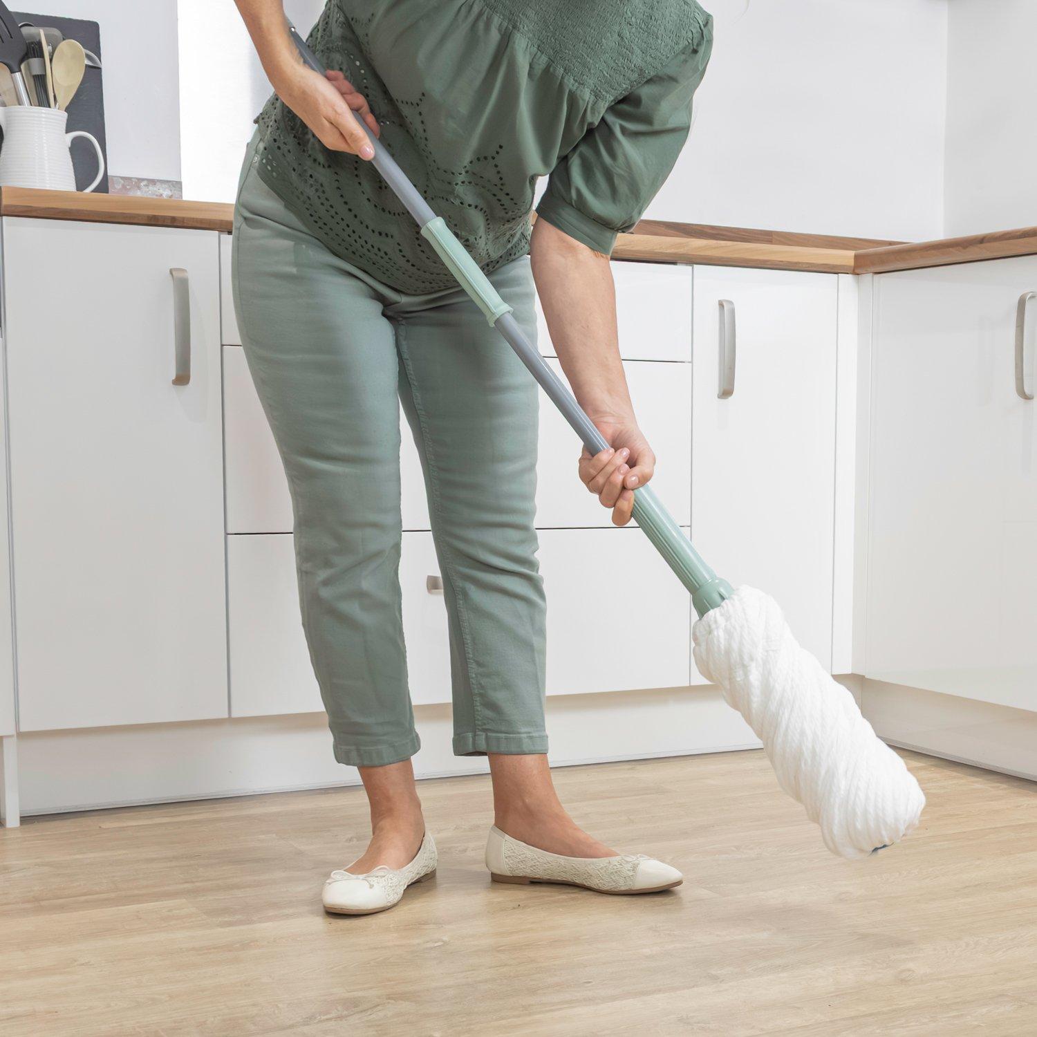 Grey - JVL - JVL Easy Twist Mop - Grey - 10