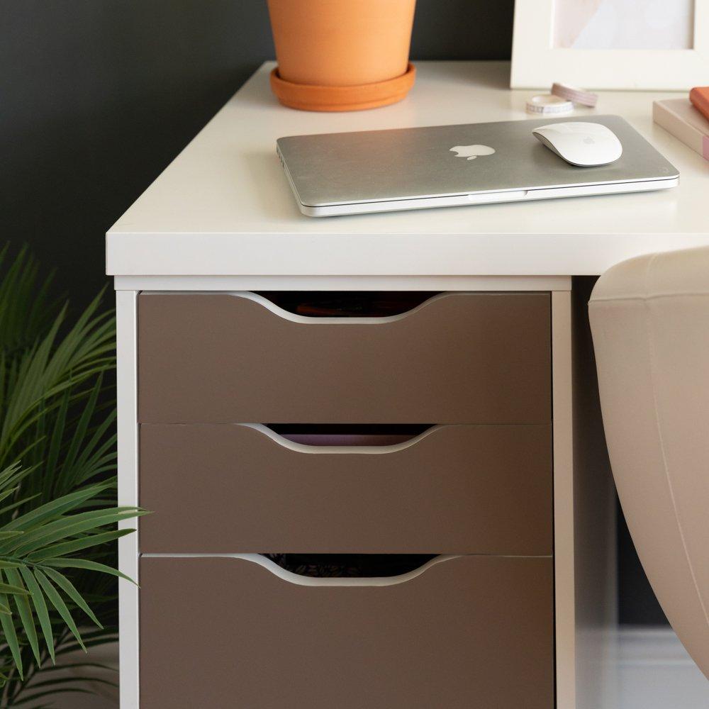 Brown - D C Fix - dc fix Matt Teak Brown Self Adhesive Vinyl Pack 3 - 4