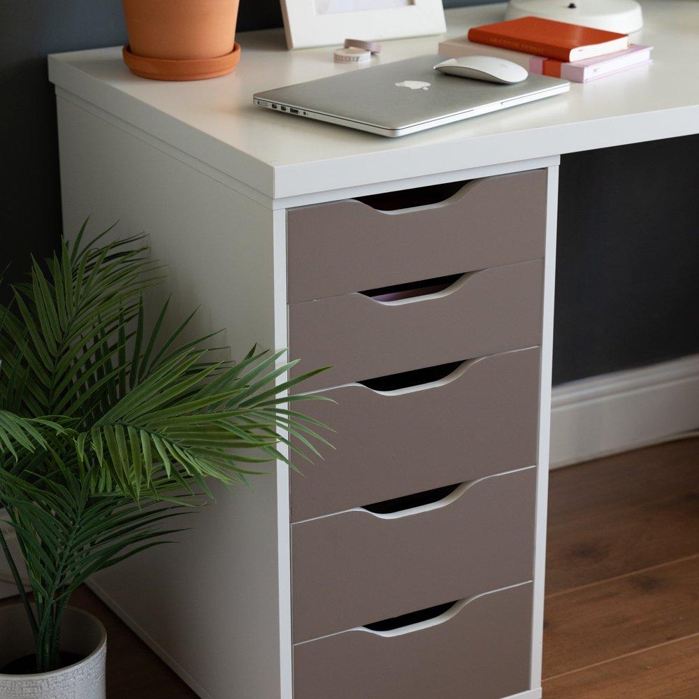 Brown - D C Fix - dc fix Matt Teak Brown Self Adhesive Vinyl Pack 3 - 5