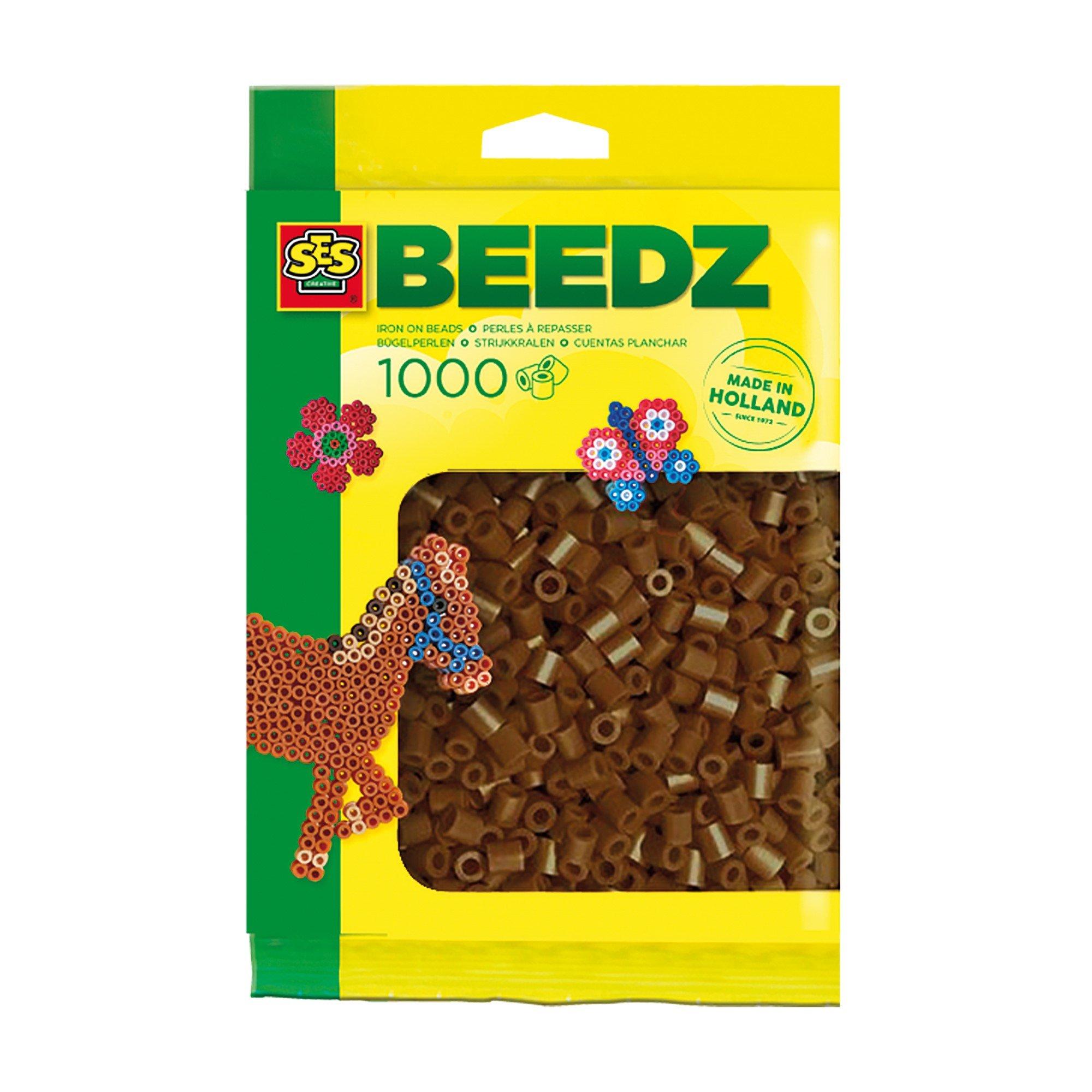 Multi - SES Creative - Iron on beads 1000 dark brown