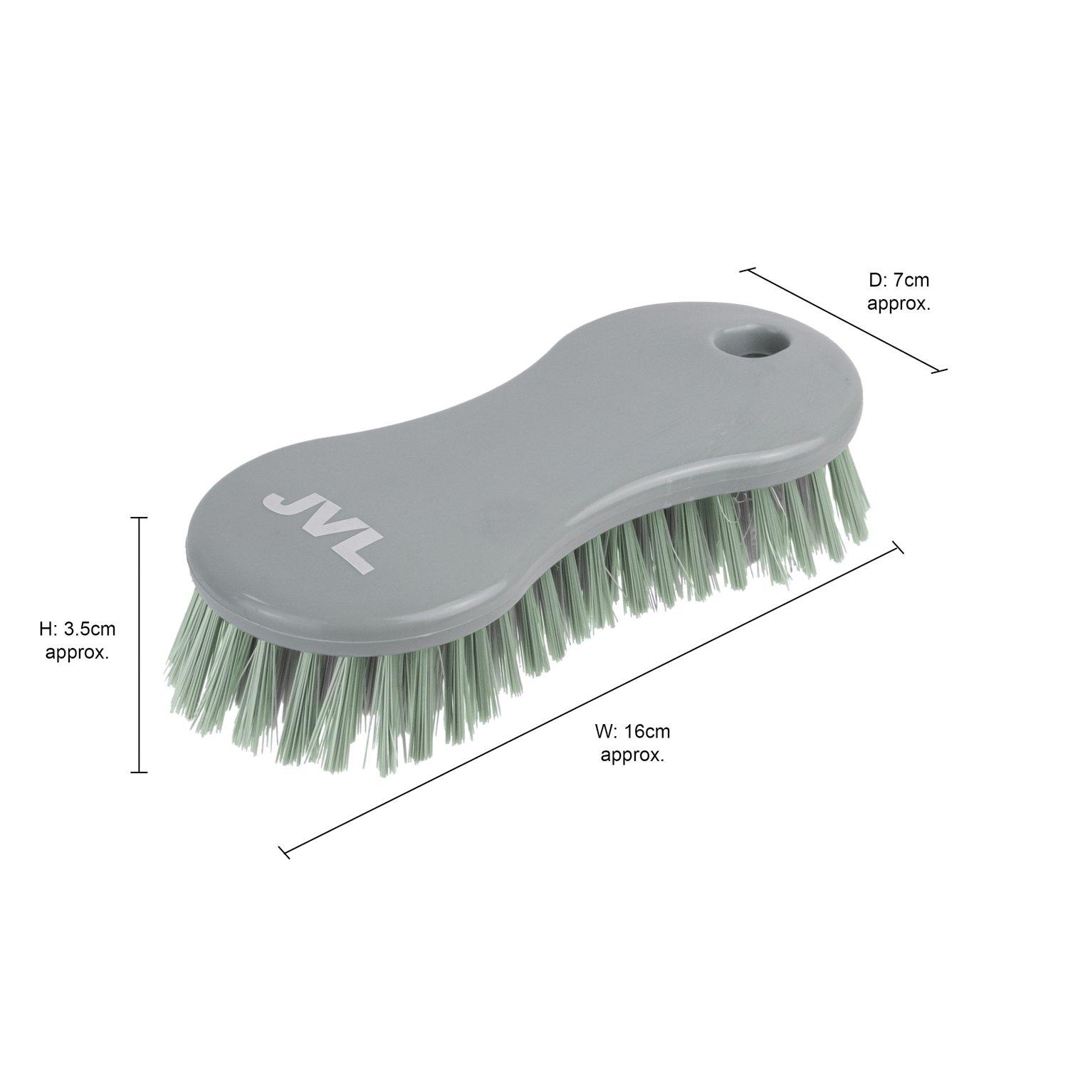 Grey - JVL - JVL Scrubbing Brush - Grey - 6