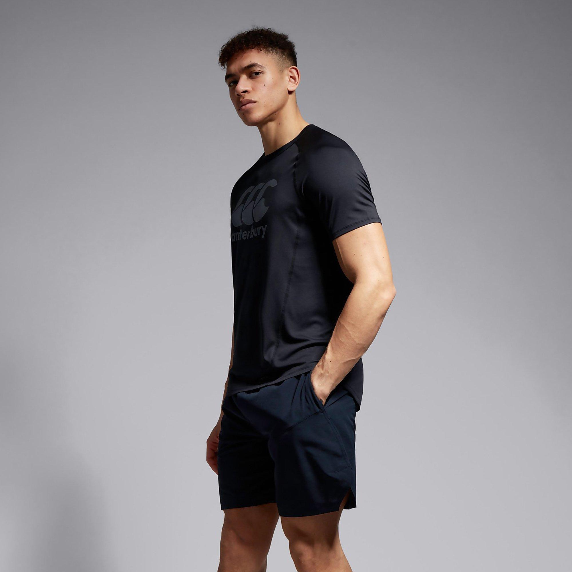 Black/Grey - Canterbury - Large Logo Superlight Tee - 5