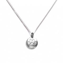 Aye Do Paw Print Silver Necklace NP-NKpaw