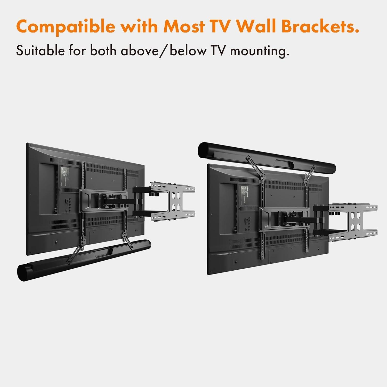 Black - VonHaus - Sound Bar Bracket - 5