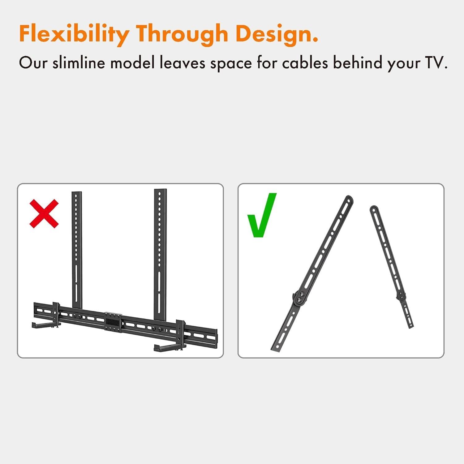 Black - VonHaus - Sound Bar Bracket - 7