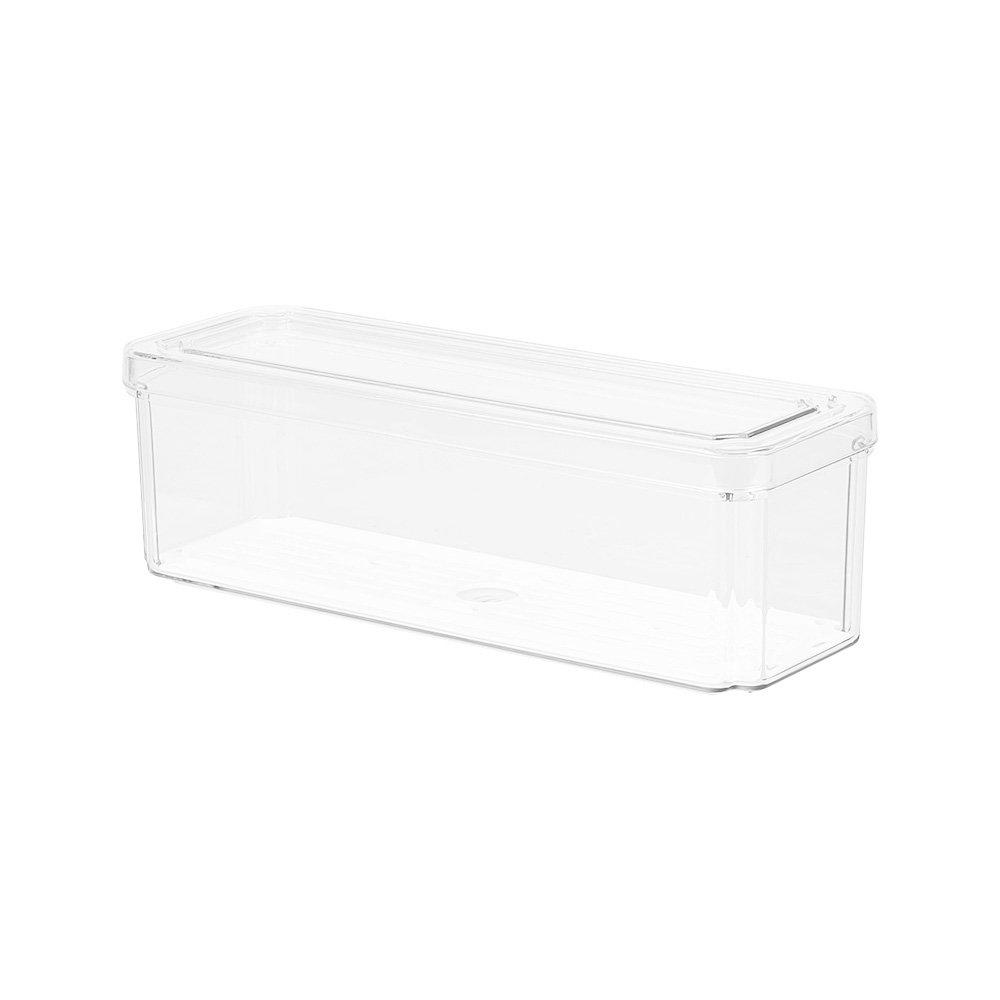 Clear - LIFE IDEAS - Stackable Clear Fridge Organisers Storage Boxes - 5
