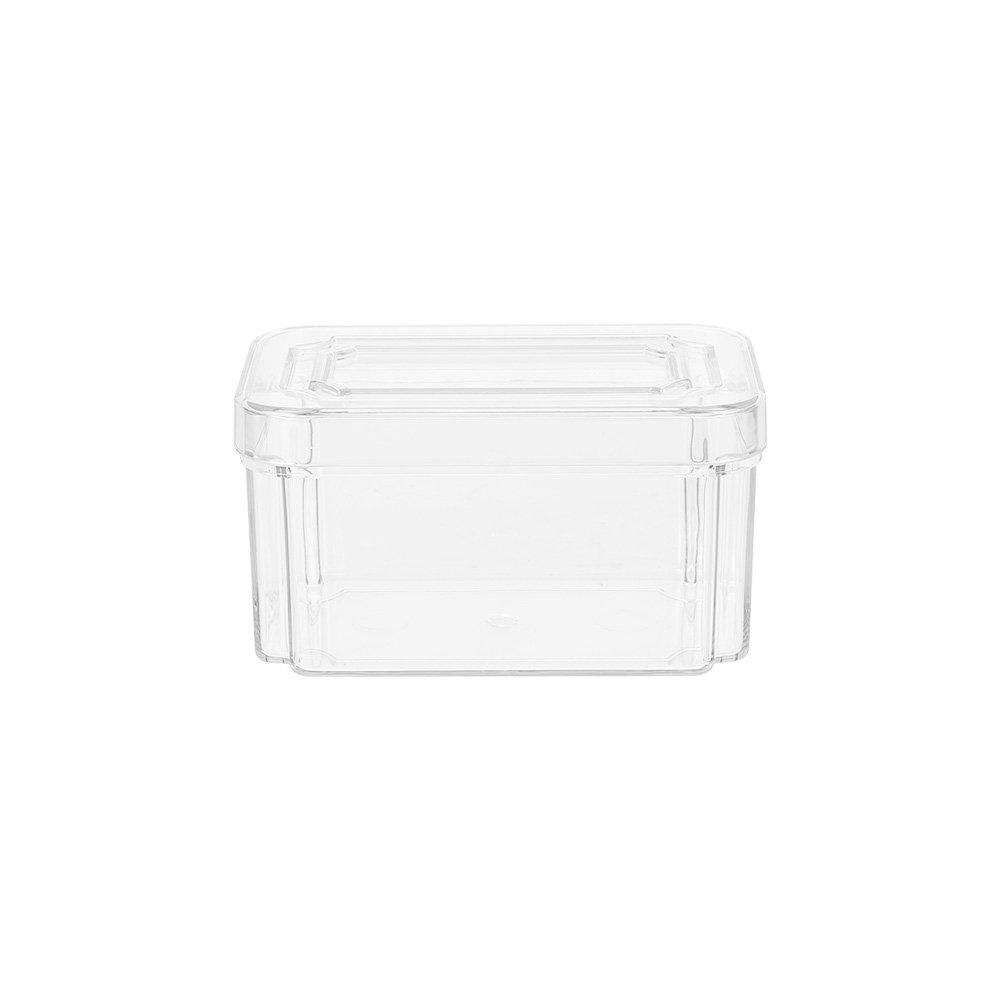 Clear - LIFE IDEAS - Stackable Clear Fridge Organisers Storage Boxes - 6