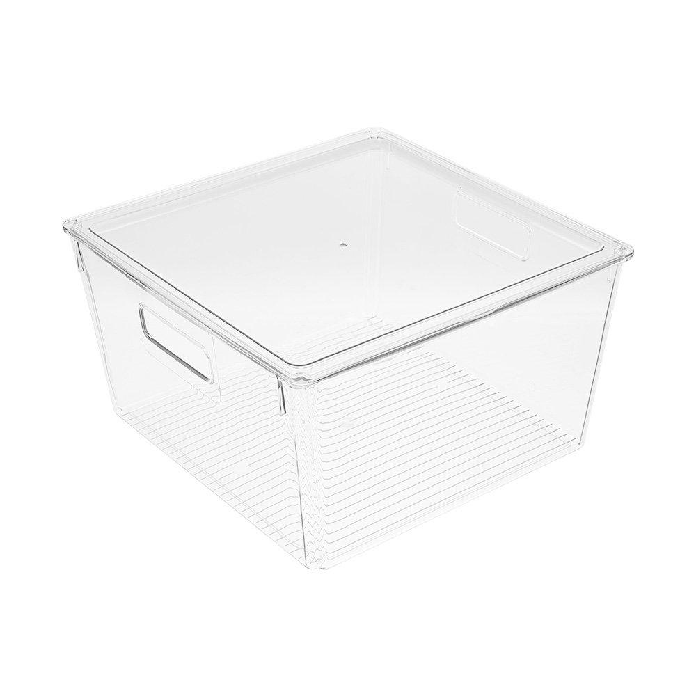 Clear - LIFE IDEAS - Stackable Clear Fridge Organisers Storage Boxes - 7
