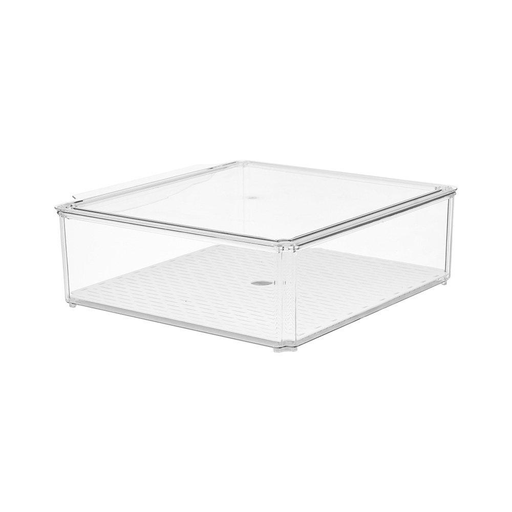 Clear - LIFE IDEAS - Set of 10 Stackable Clear Fridge Organisers - 4