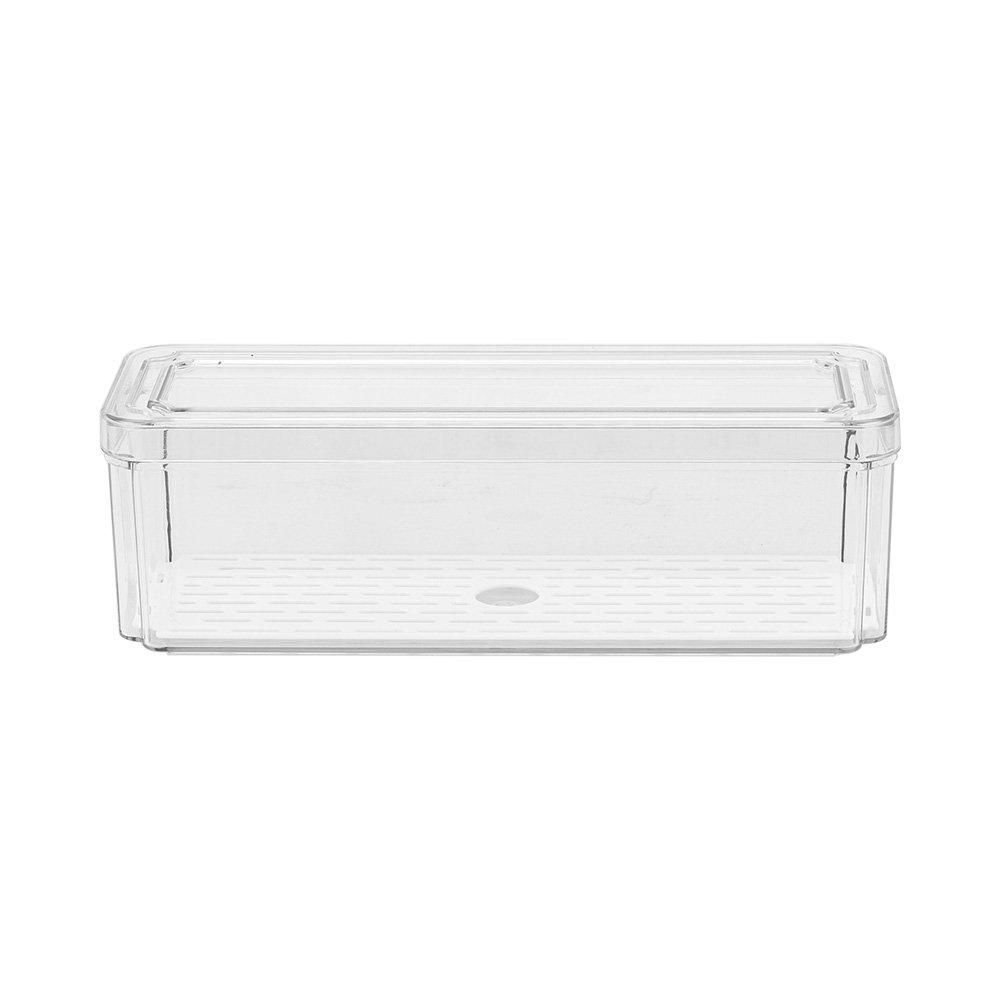 Clear - LIFE IDEAS - Set of 10 Stackable Clear Fridge Organisers - 5