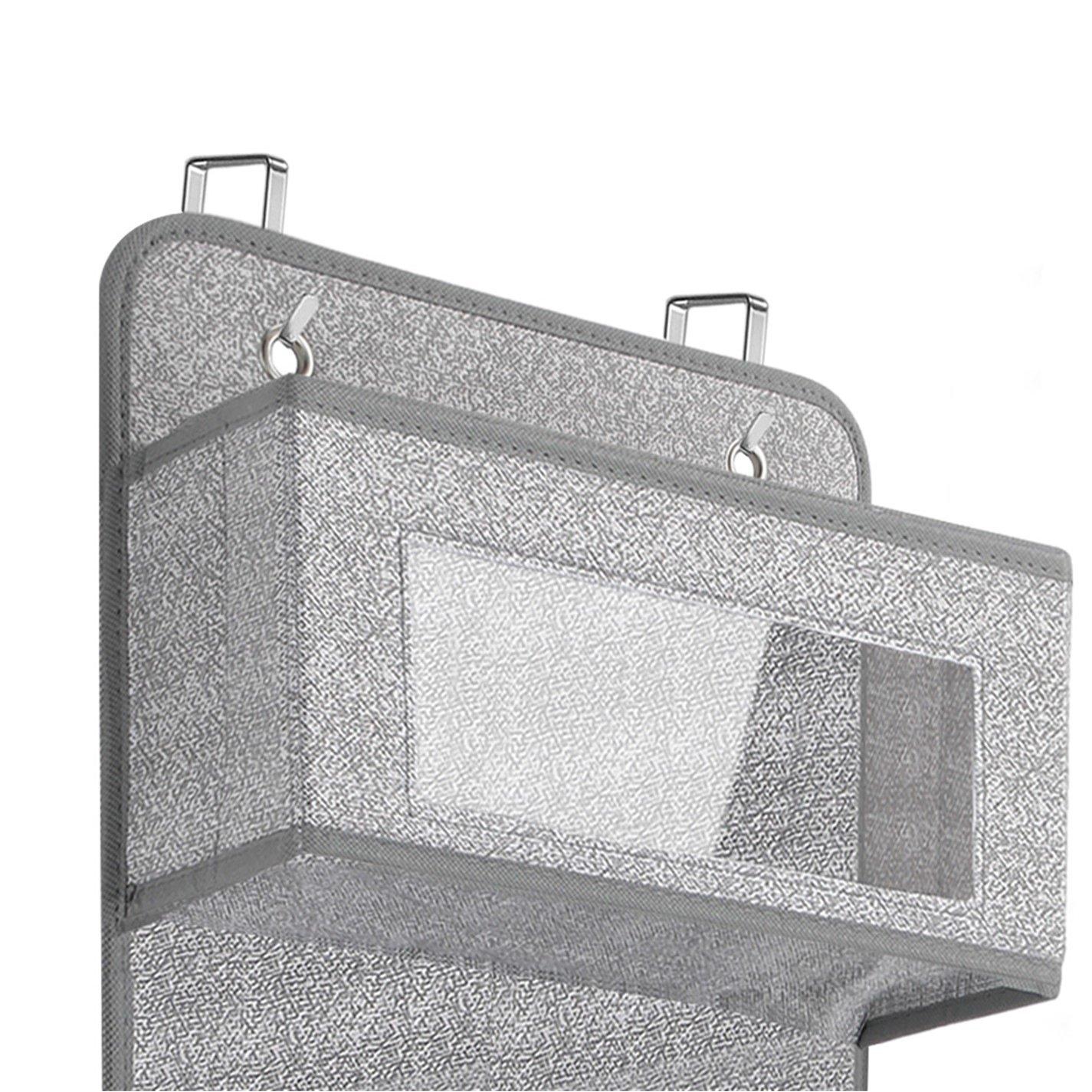 Grey - LIFE IDEAS - Over-Door 5-Pocket Fabric Organizer - 6