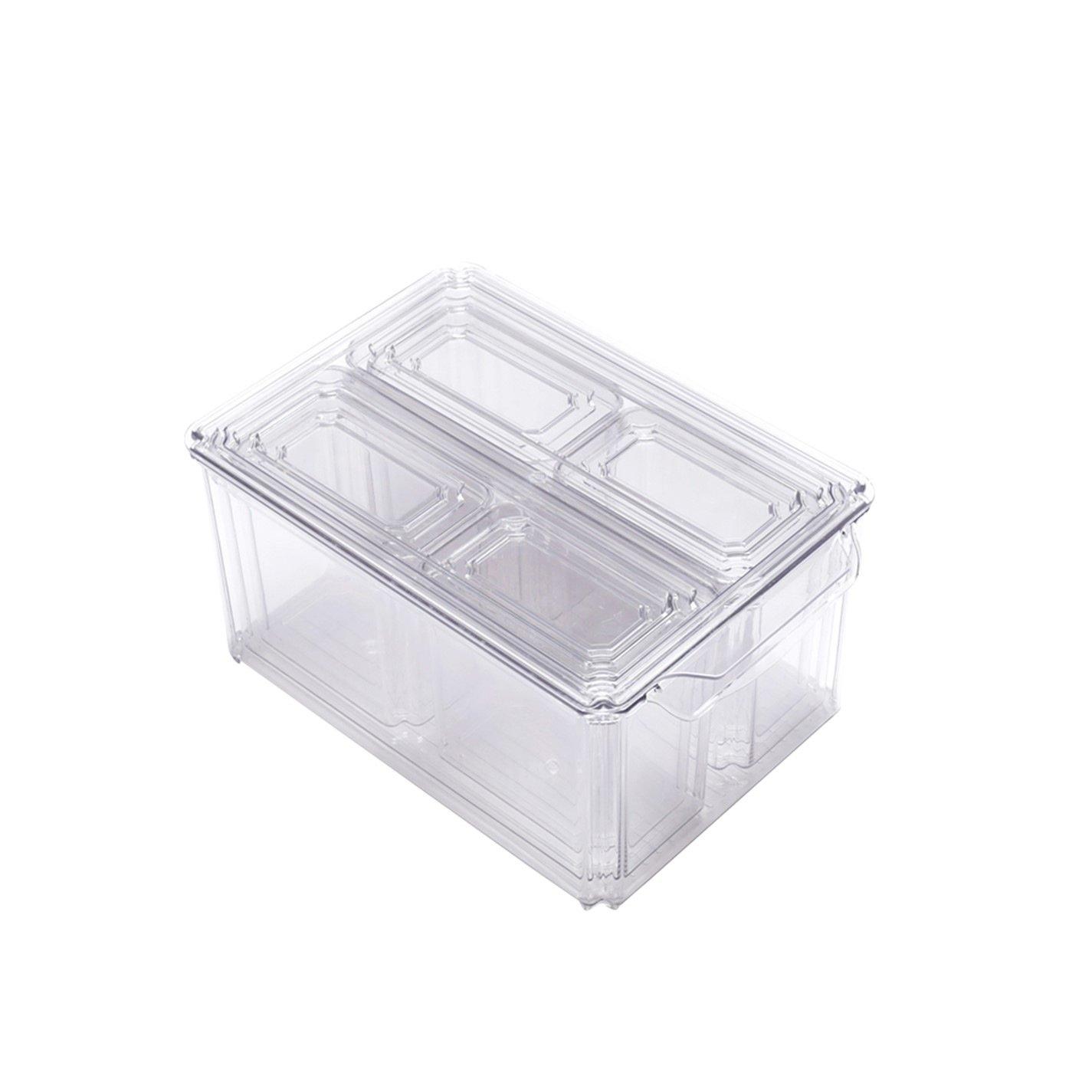 Clear2 - LIFE IDEAS - 7-Piece Nesting Fridge Storage Containers - 3