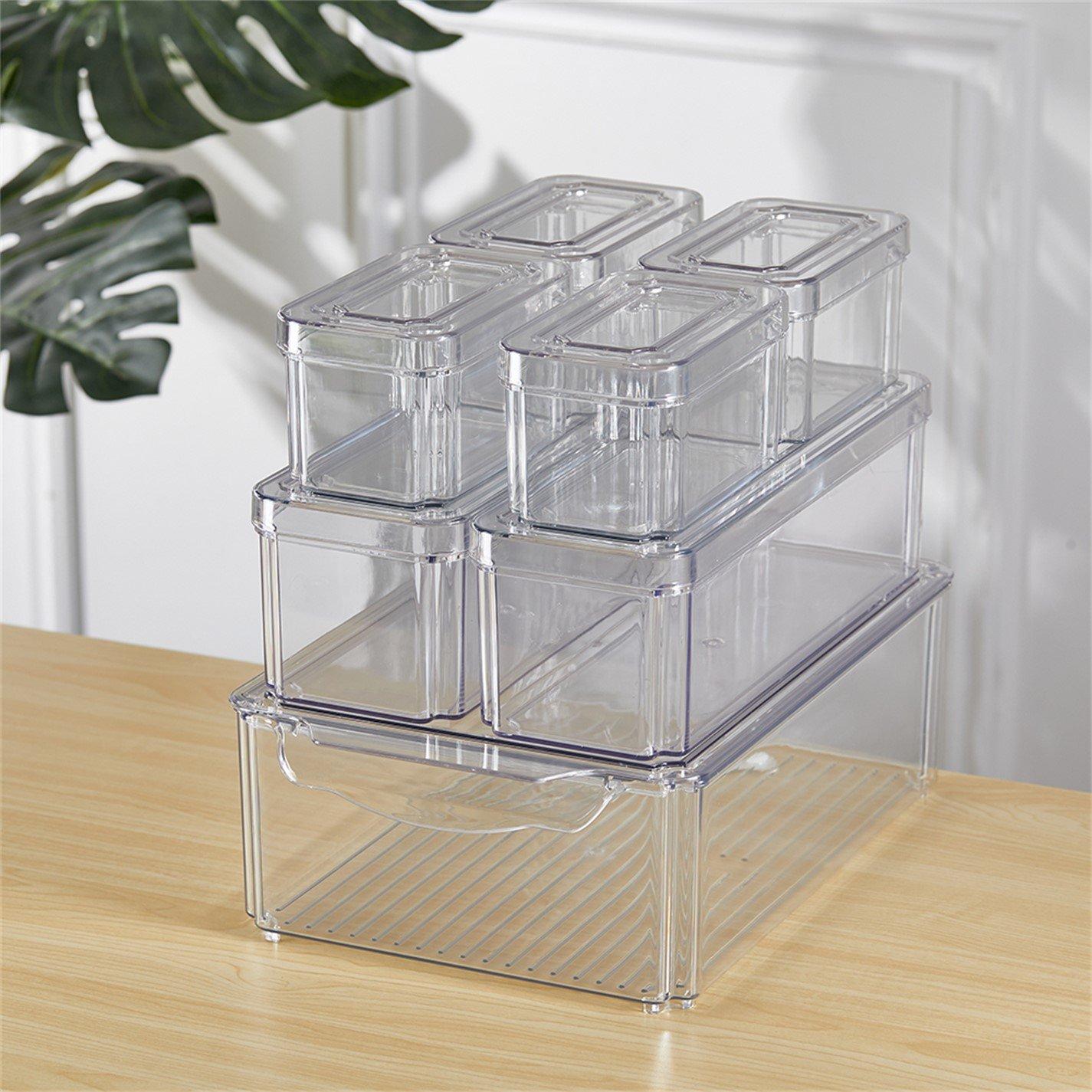 Clear1 - LIFE IDEAS - 7-Piece Nesting Fridge Storage Containers - 2