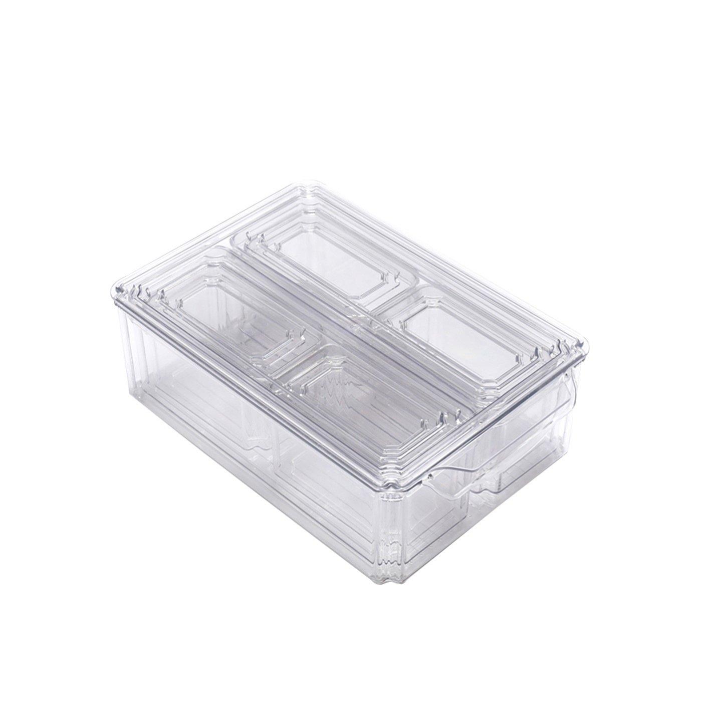 Clear1 - LIFE IDEAS - 7-Piece Nesting Fridge Storage Containers - 3